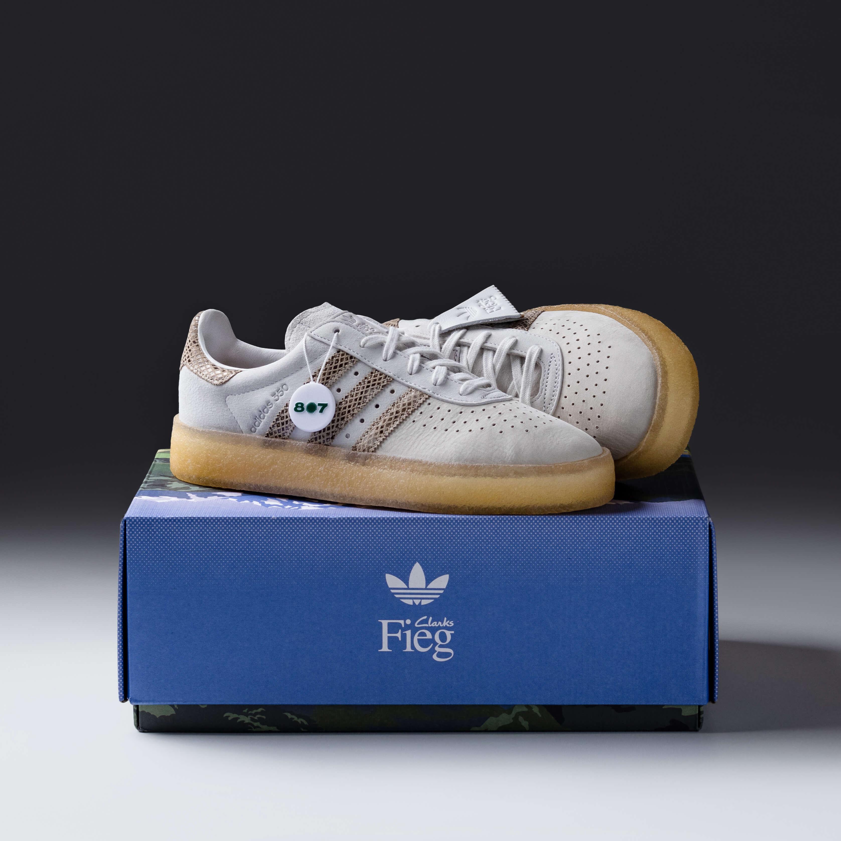 Adidas AS350 Kith Clarks White Cream