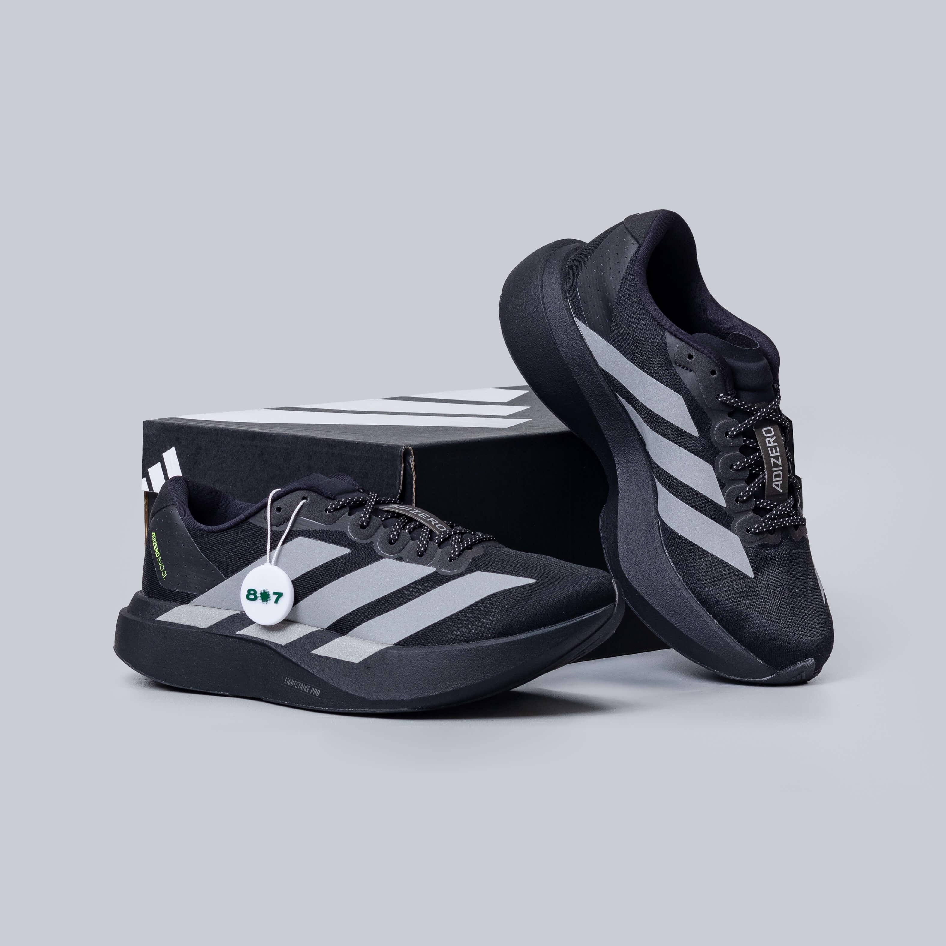 Adidas Adizero Evo SL Core Black Silver Metallic