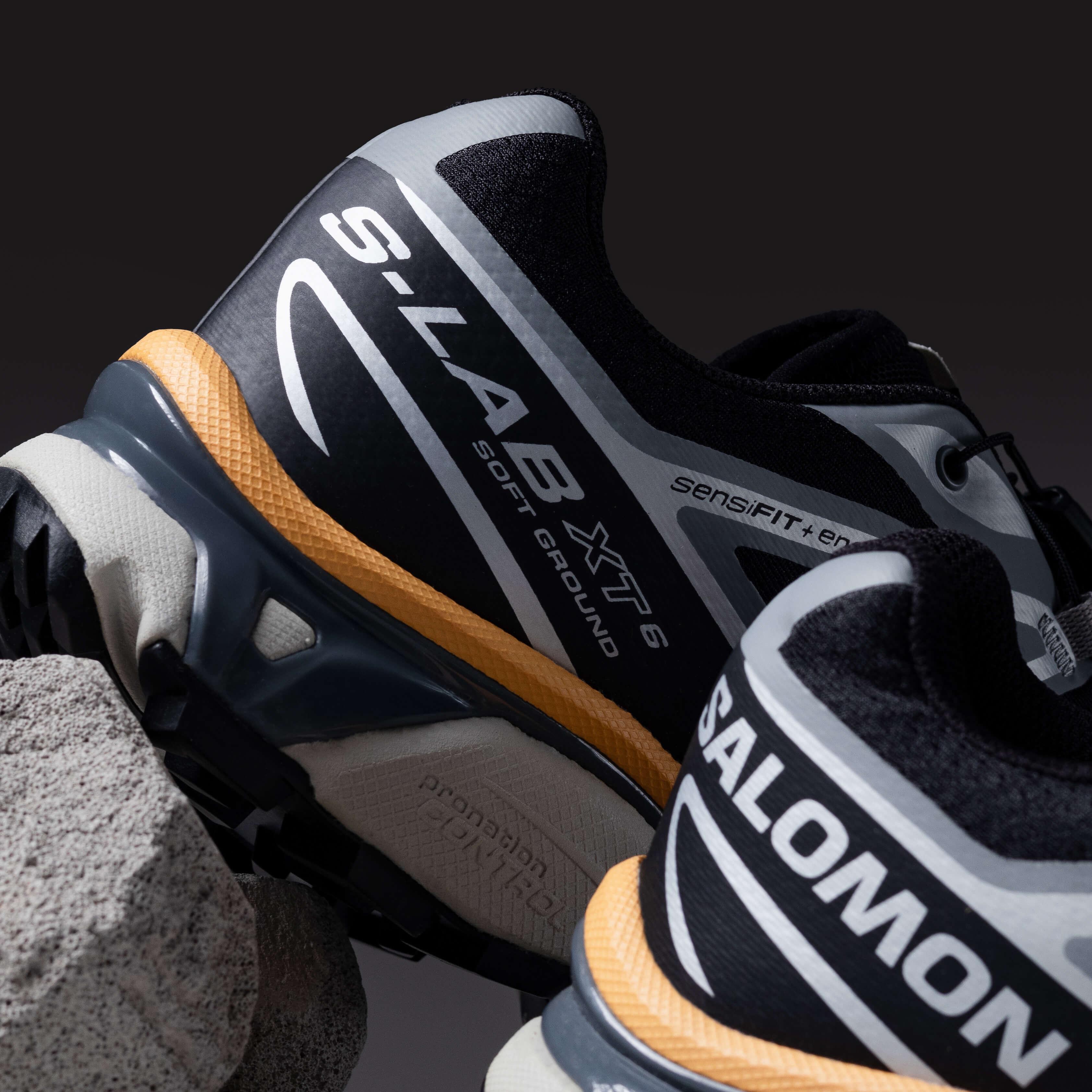 Salomon XT6 Black Footwear Silver Warm Apricot