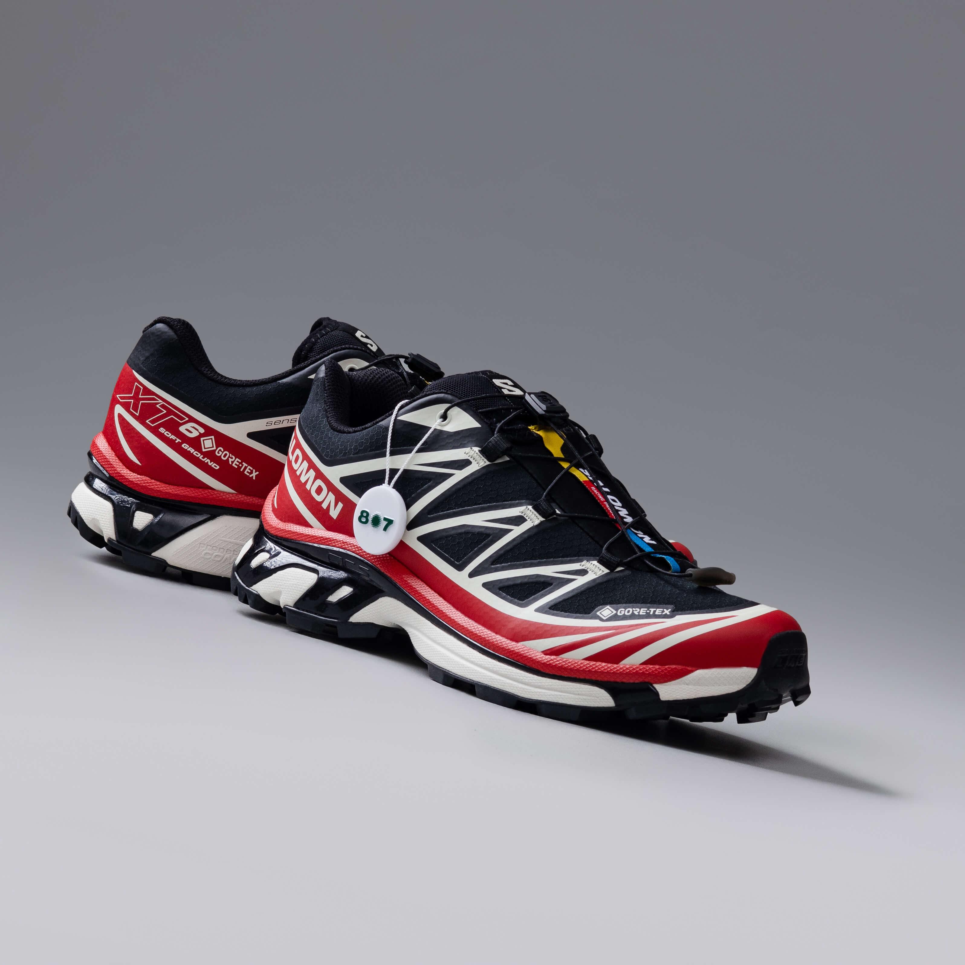 Salomon XT6 Goretex Black Flame Scarlet