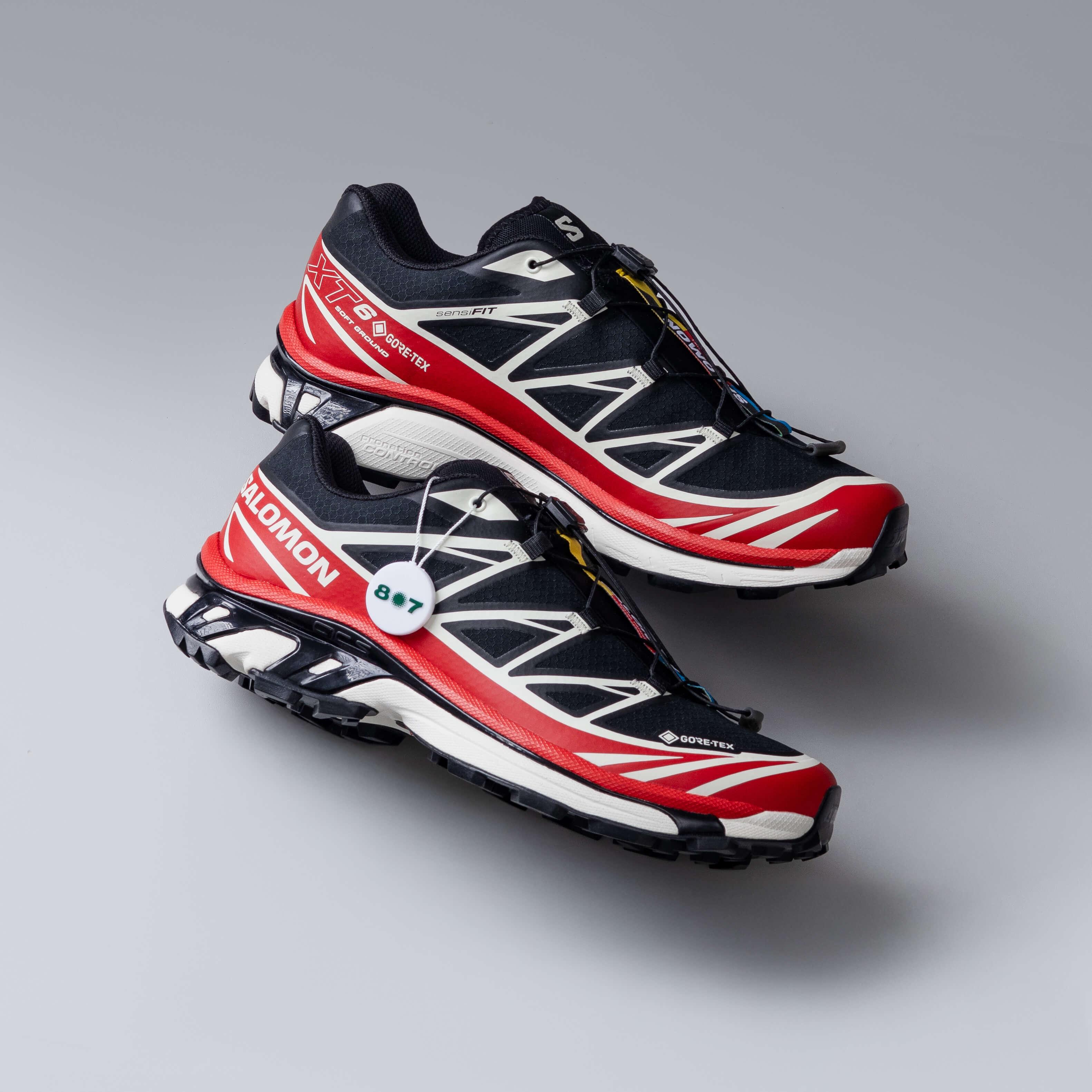 Salomon XT6 Goretex Black Flame Scarlet