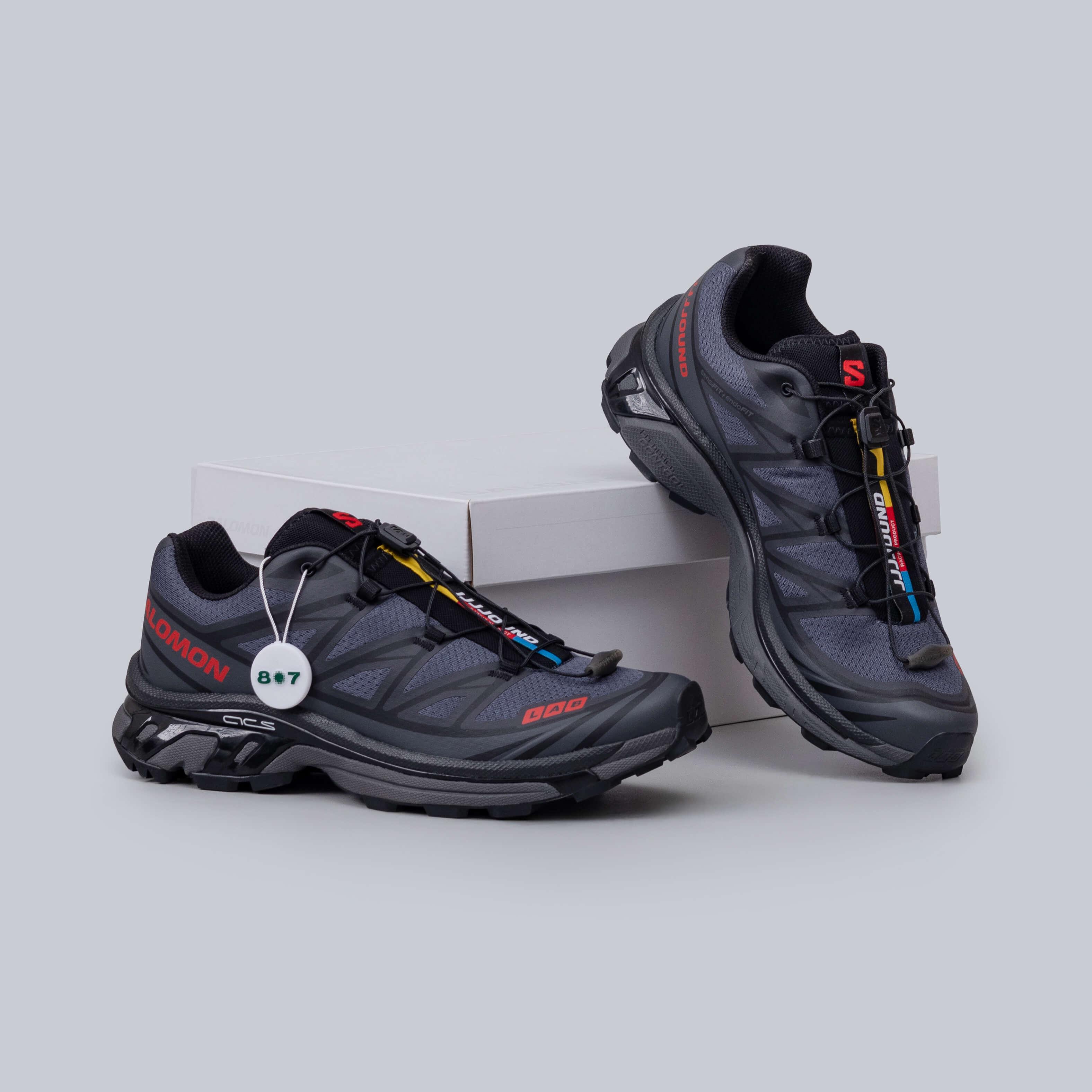 Salomon XT6 JJJJound Black Fiery Red