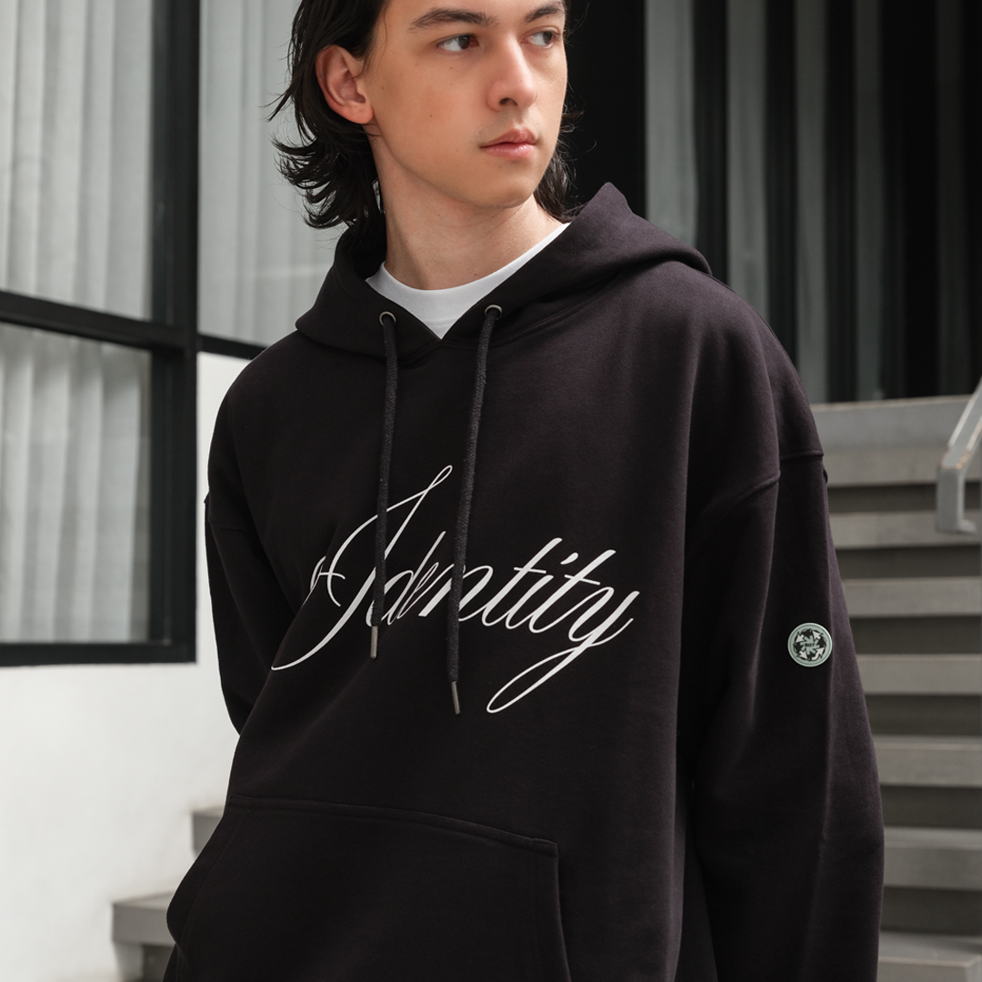 807GARAGE / 807 IDENTITY - Script Identity Logo Hoodie 