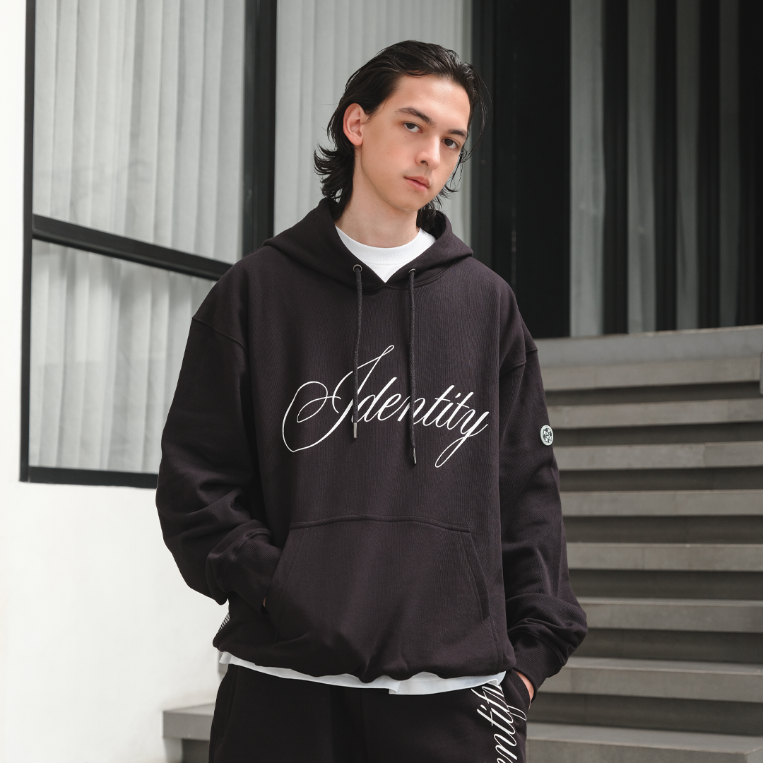 807GARAGE / 807 IDENTITY - Script Identity Logo Hoodie 