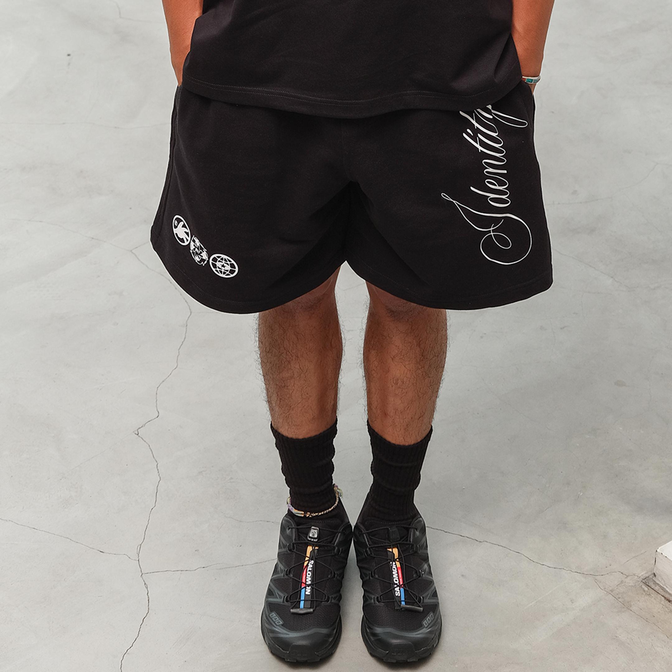 807GARAGE / 807 IDENTITY - Script Identity Logo Shortpants