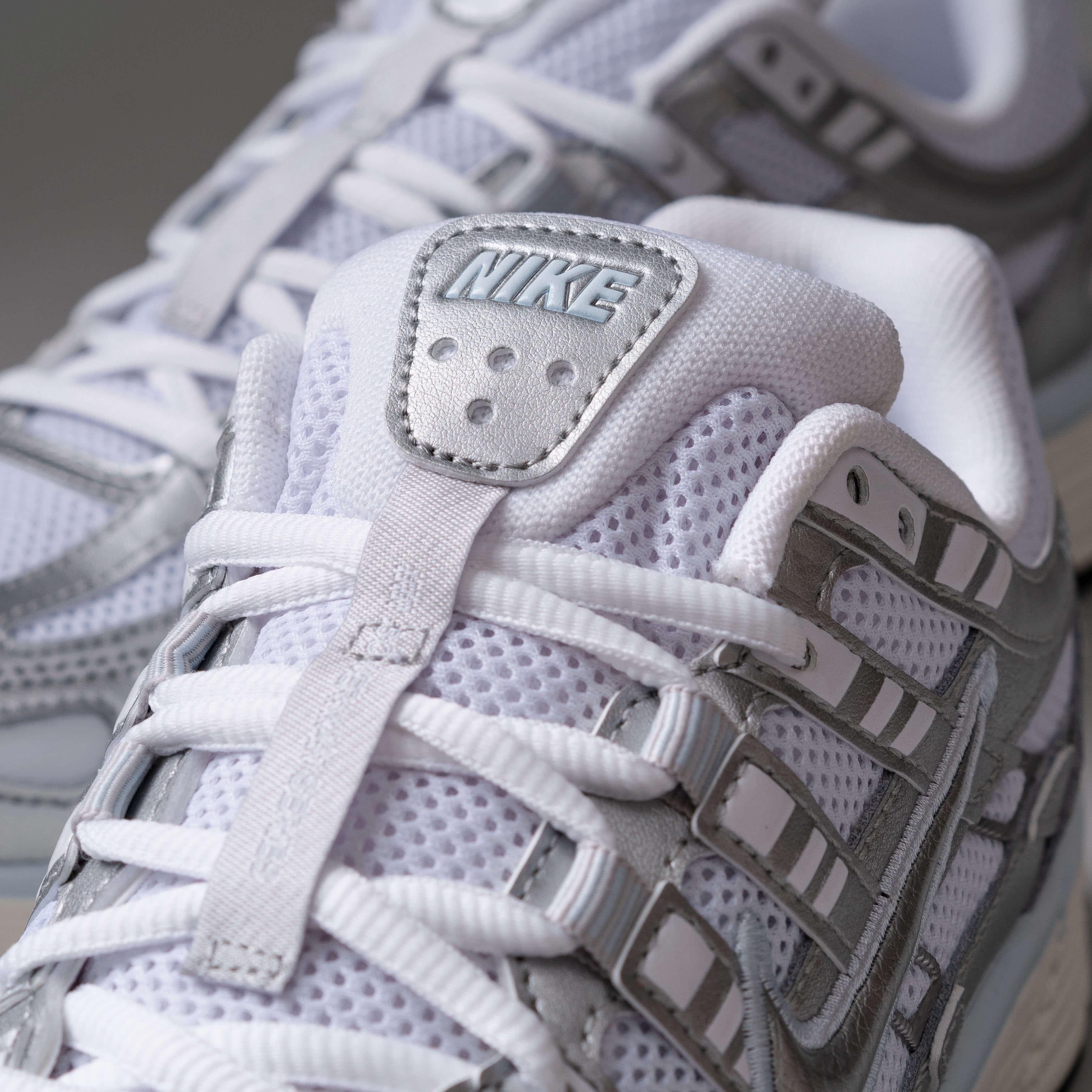 Nike P6000 White Blue Tint Sail Metallic SIlver