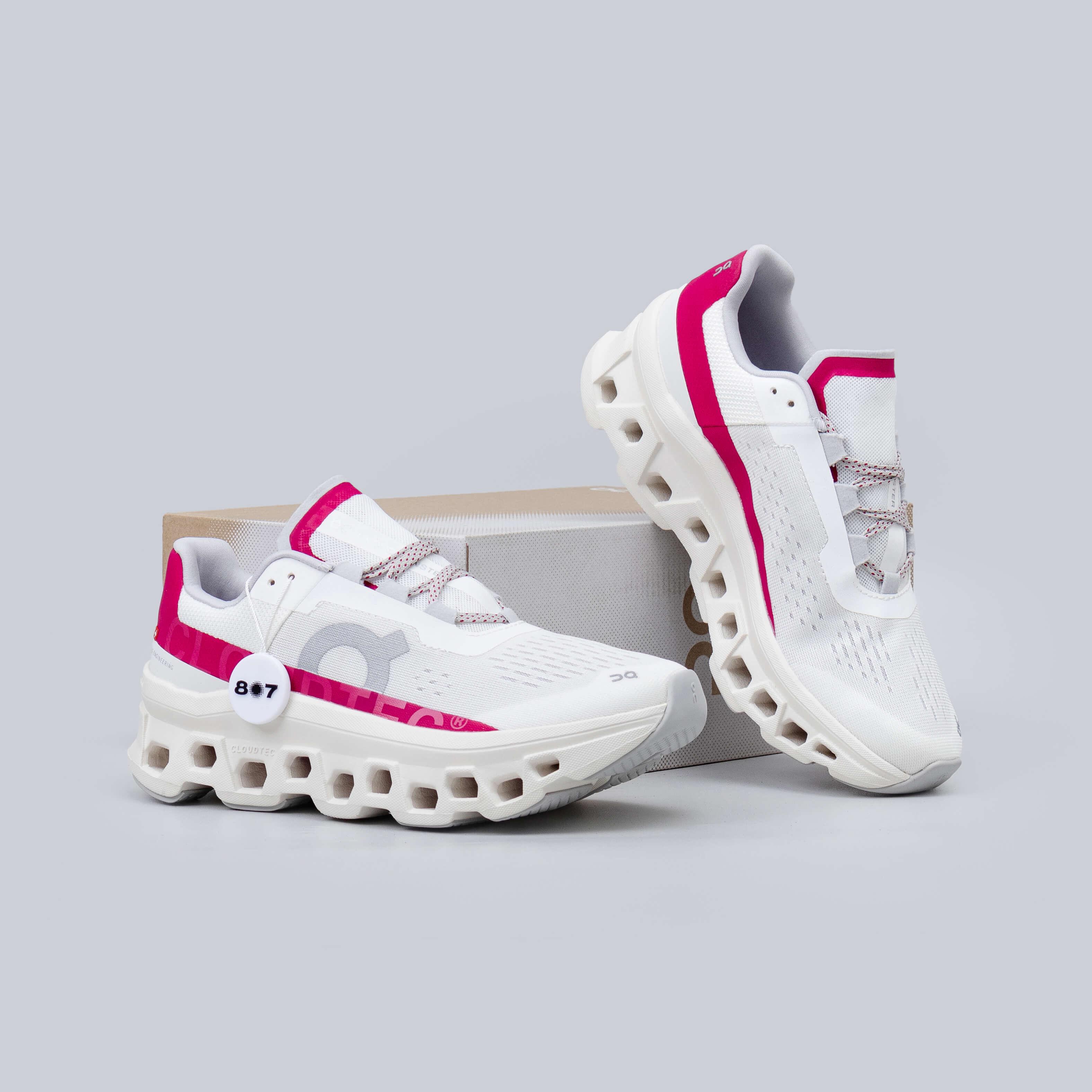 ON Cloudmonster Ivory Grenadine