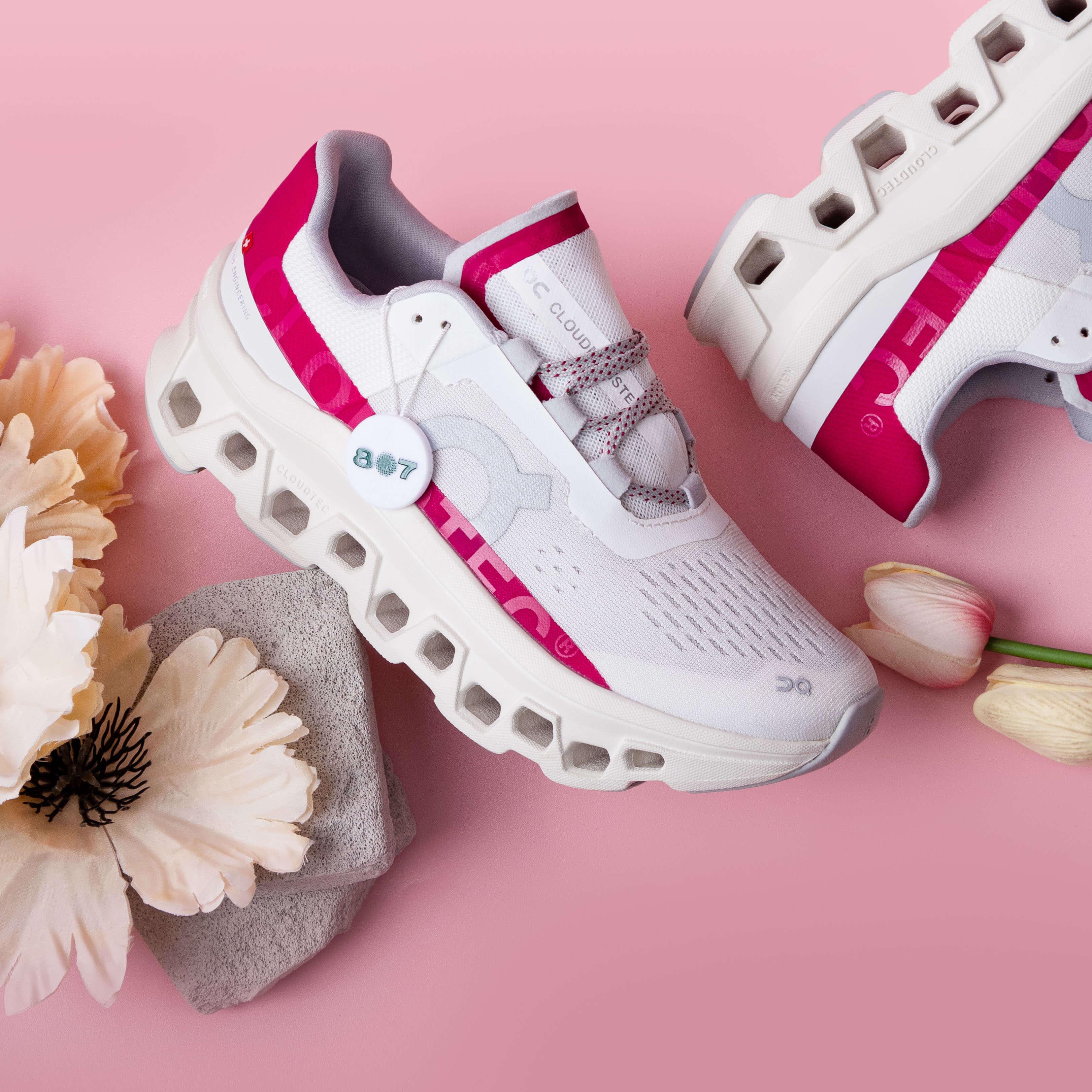 ON Cloudmonster Ivory Grenadine