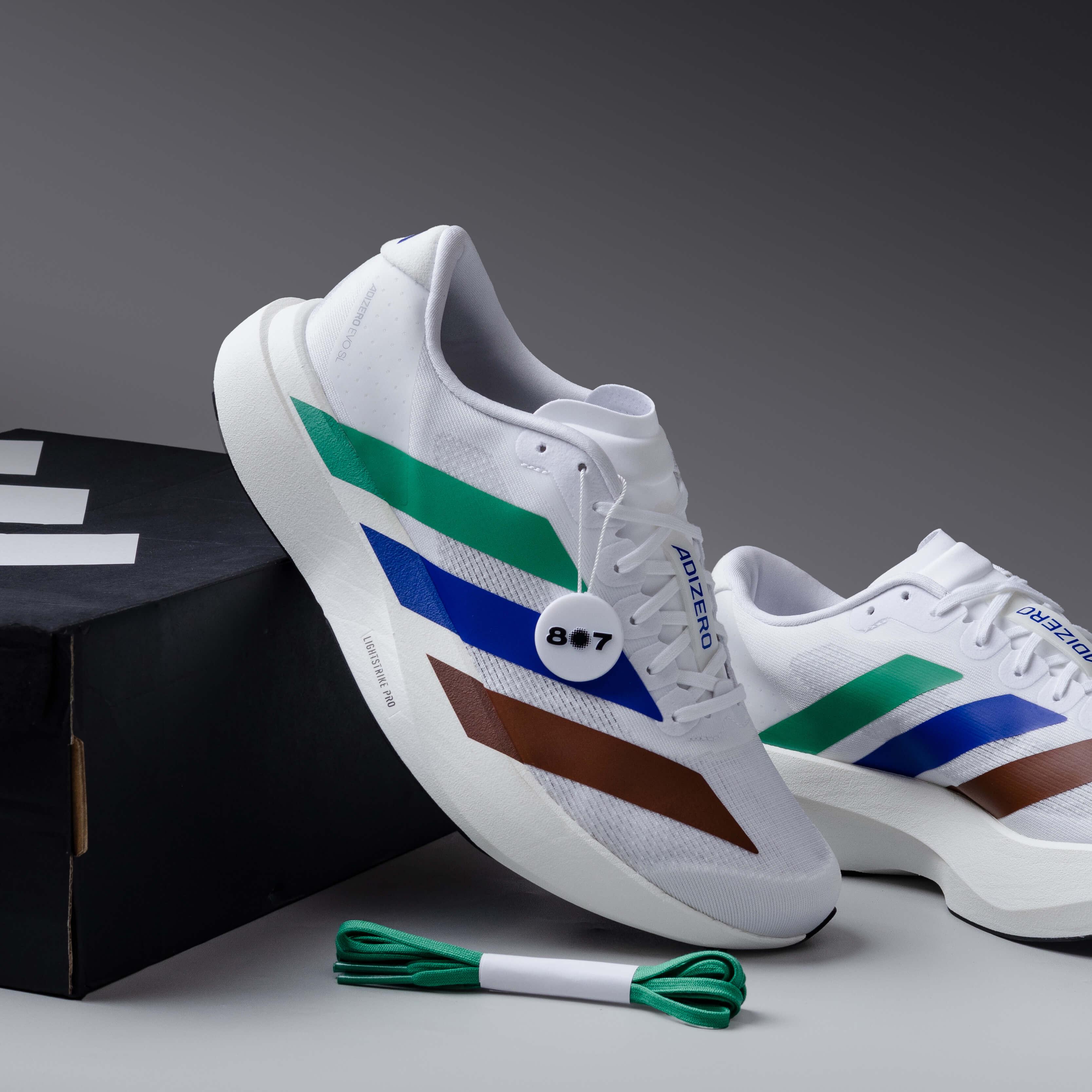 Adidas Adizero Evo SL Pharrell Humanrace White Green Blue 