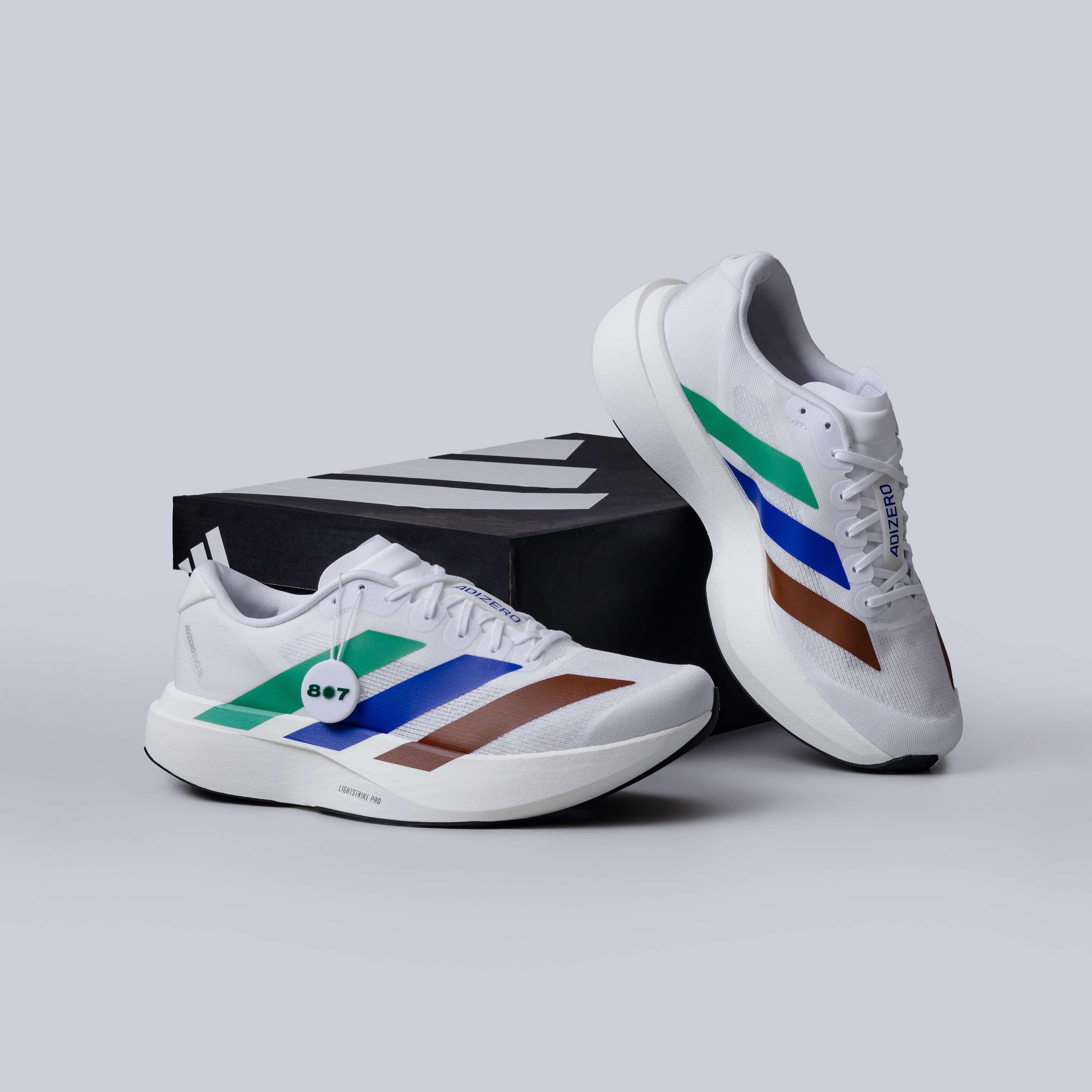 Adidas Adizero Evo SL Pharrell Humanrace White Green Blue 