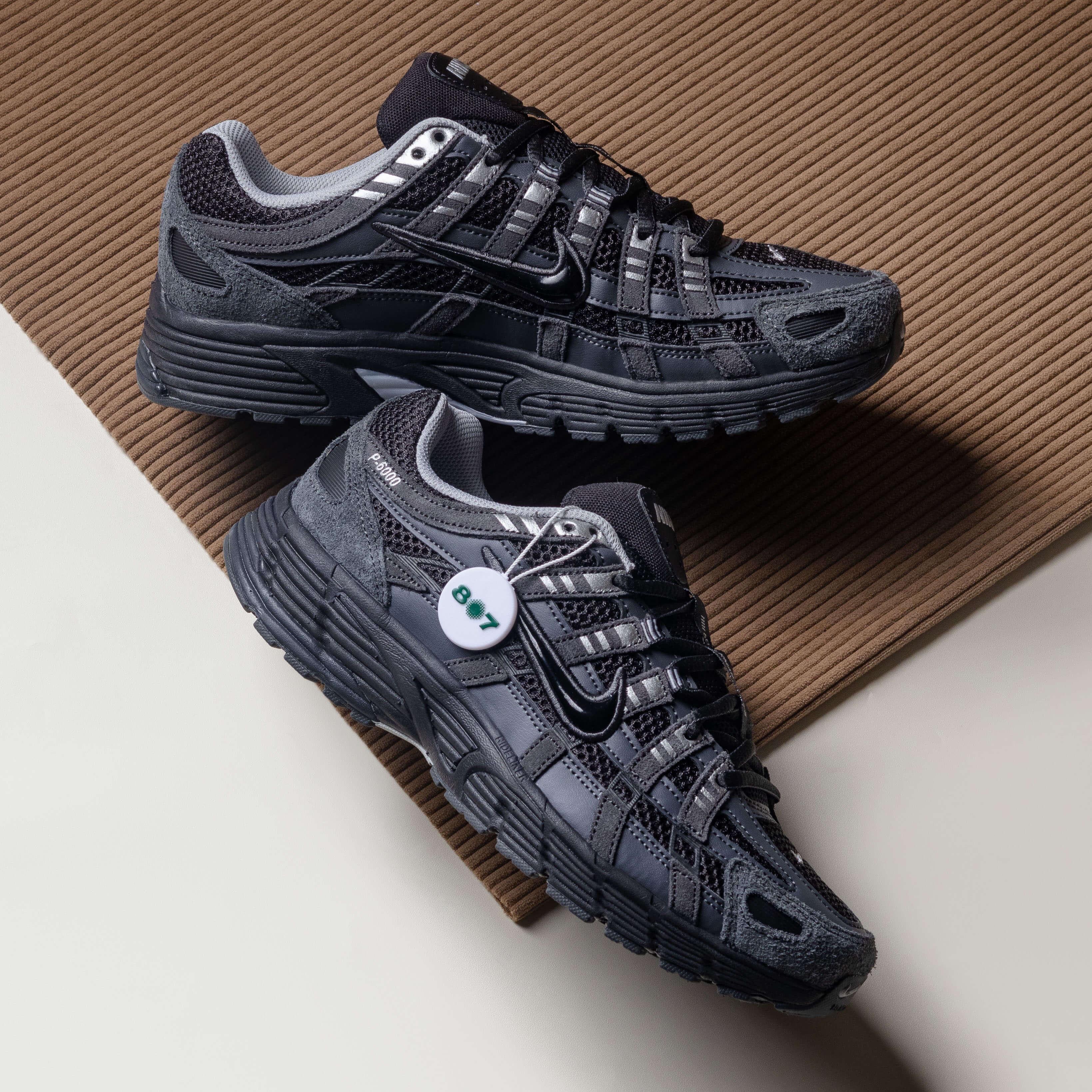 Nike P6000 Suede Anthracite Metallic Silver