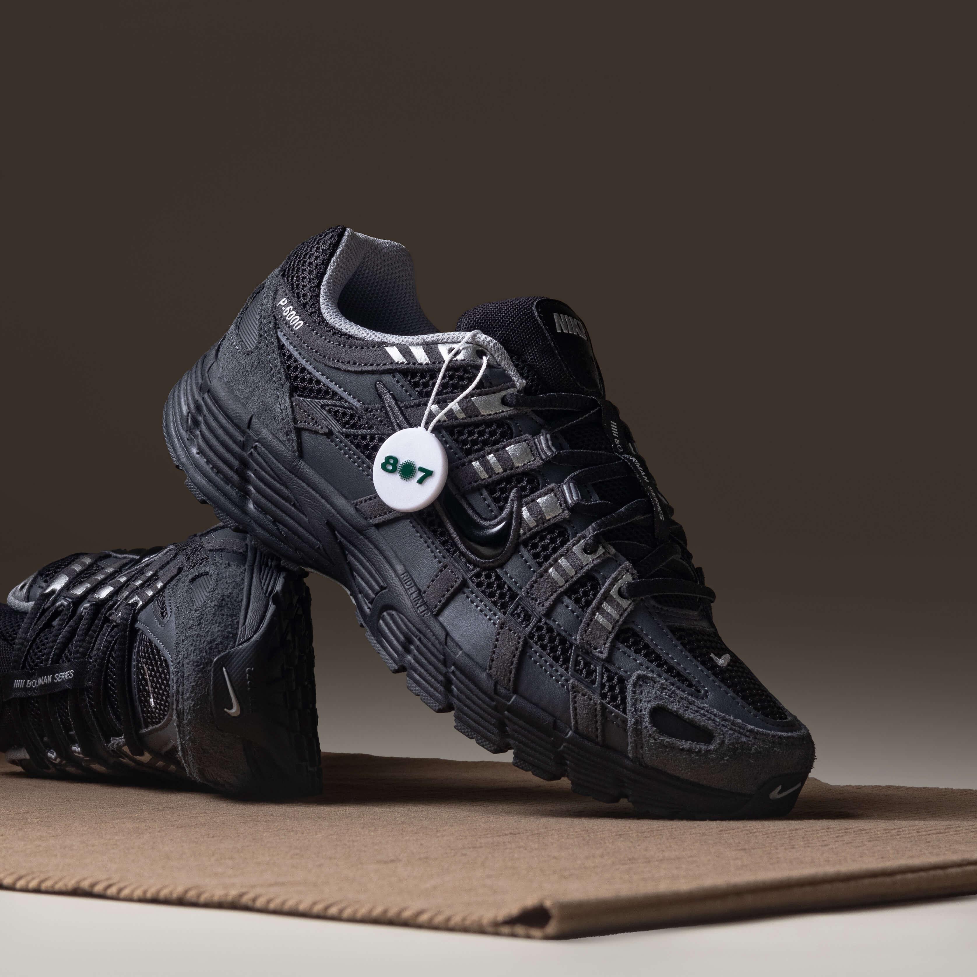 Nike P6000 Suede Anthracite Metallic Silver