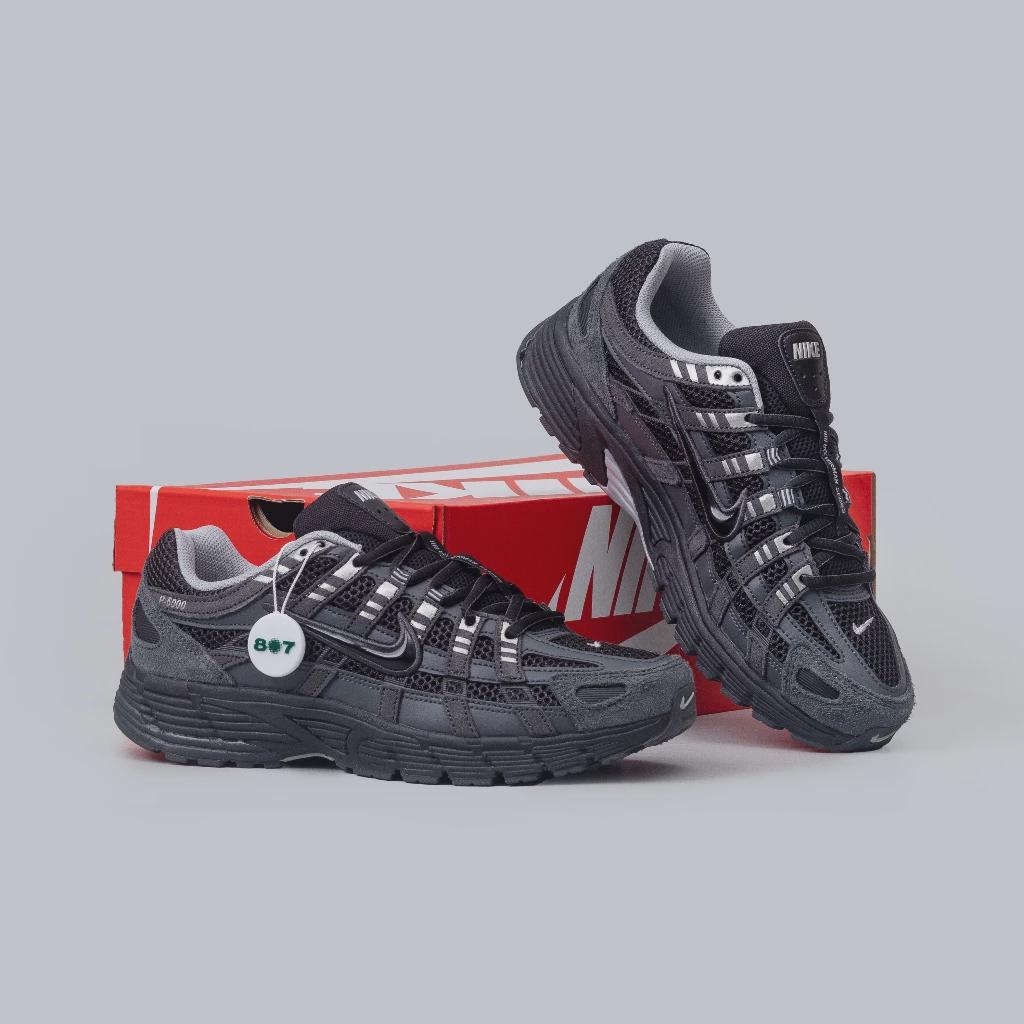 Nike P6000 Suede Anthracite Metallic Silver