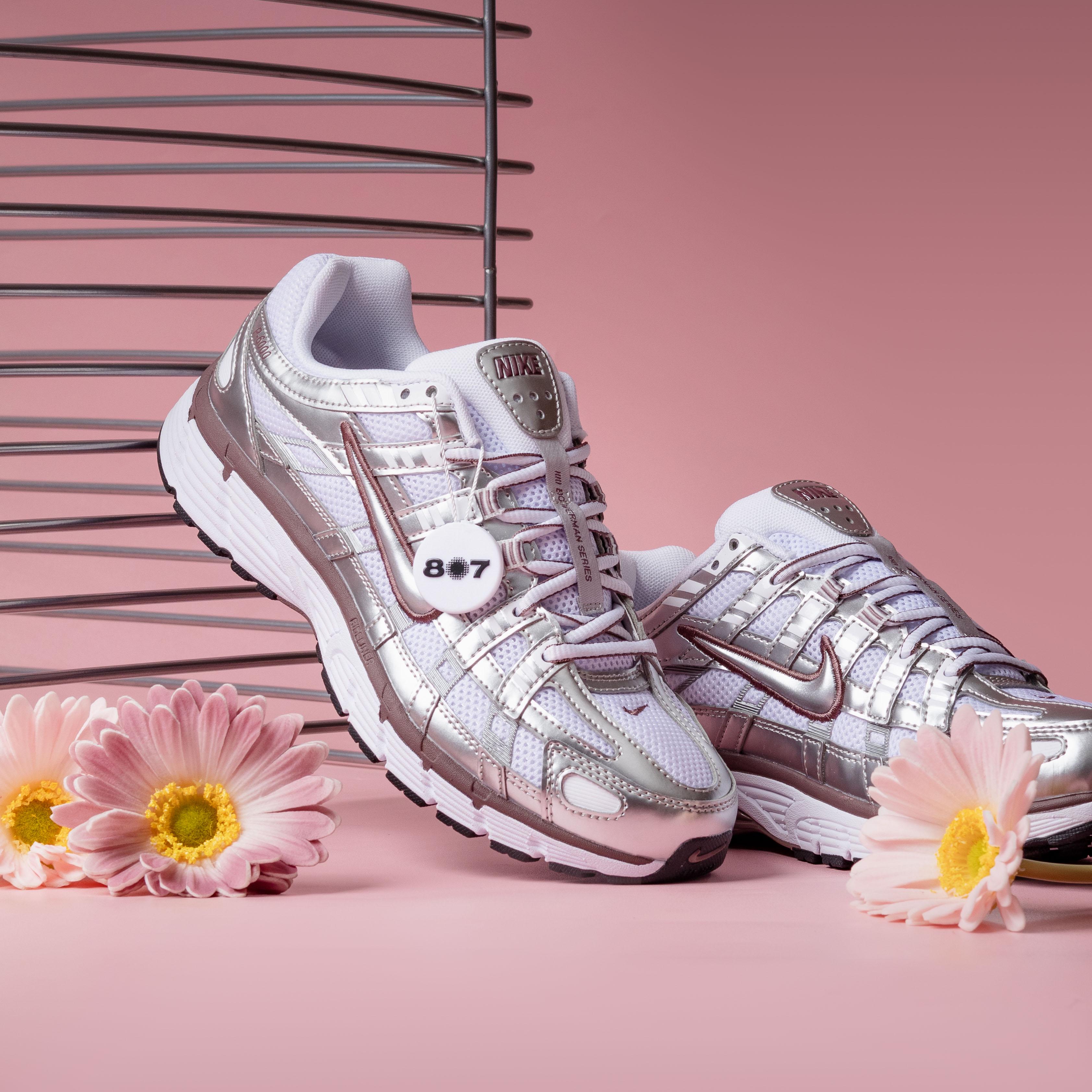Nike P6000 White Metallic Silver Tattoo