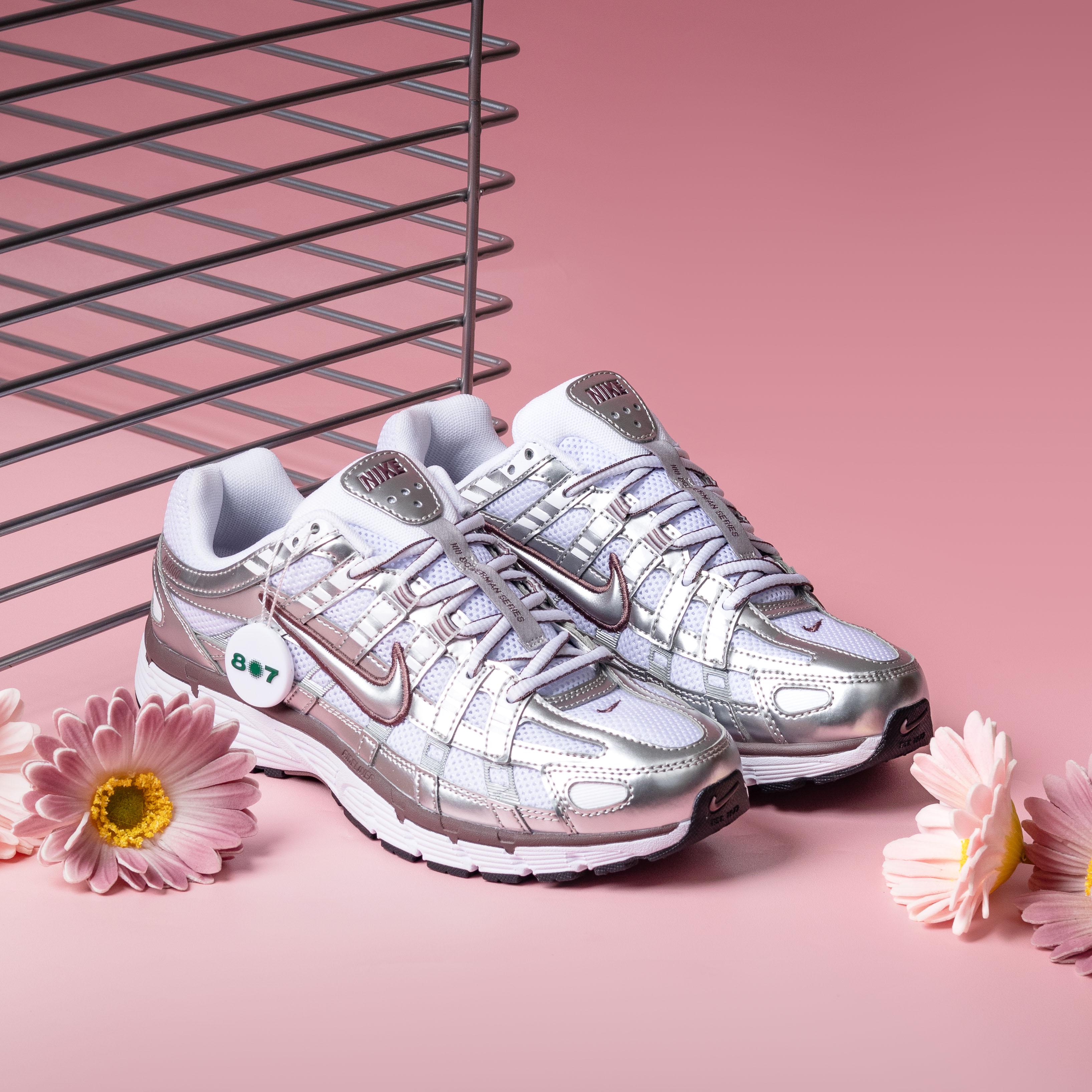 Nike P6000 White Metallic Silver Tattoo