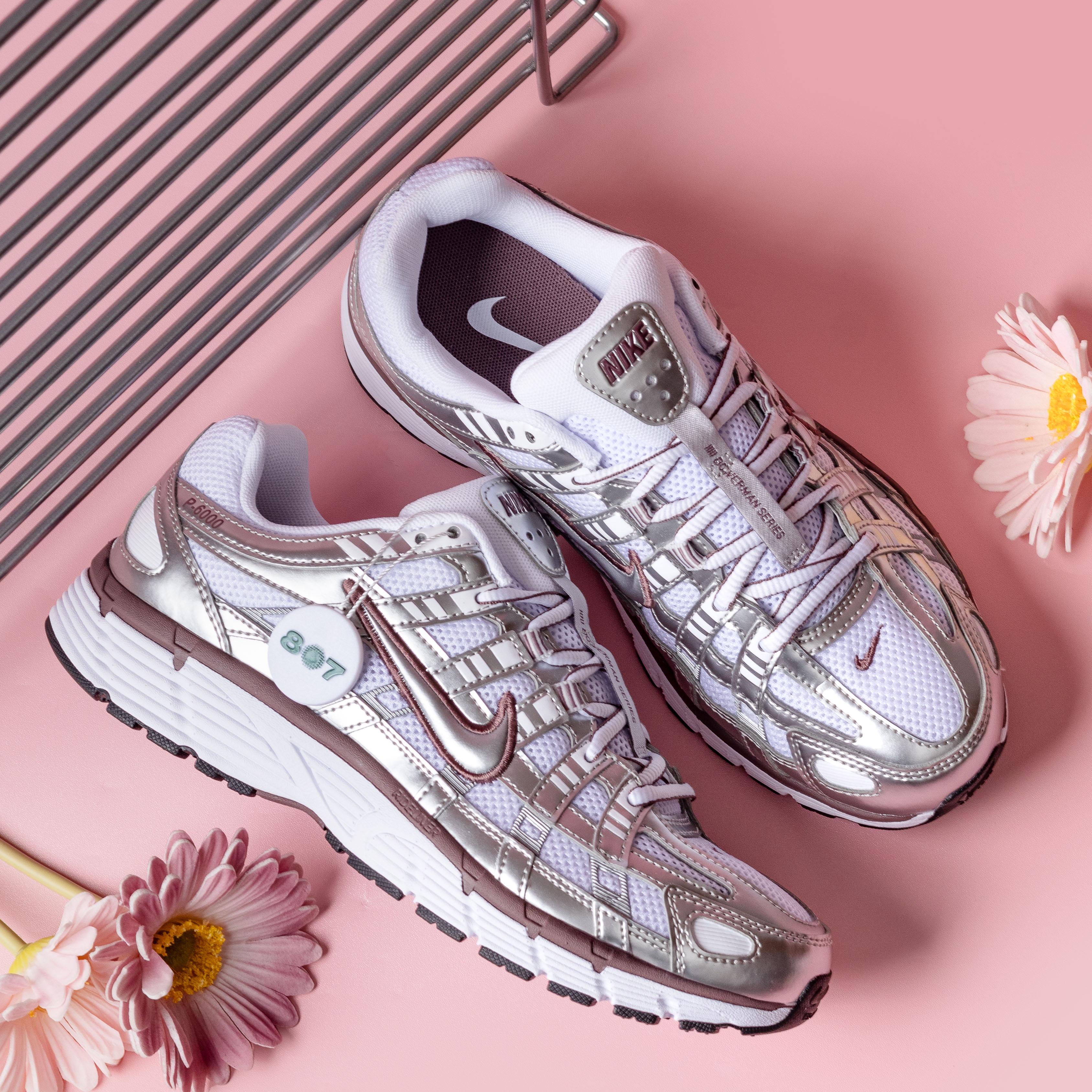Nike P6000 White Metallic Silver Tattoo