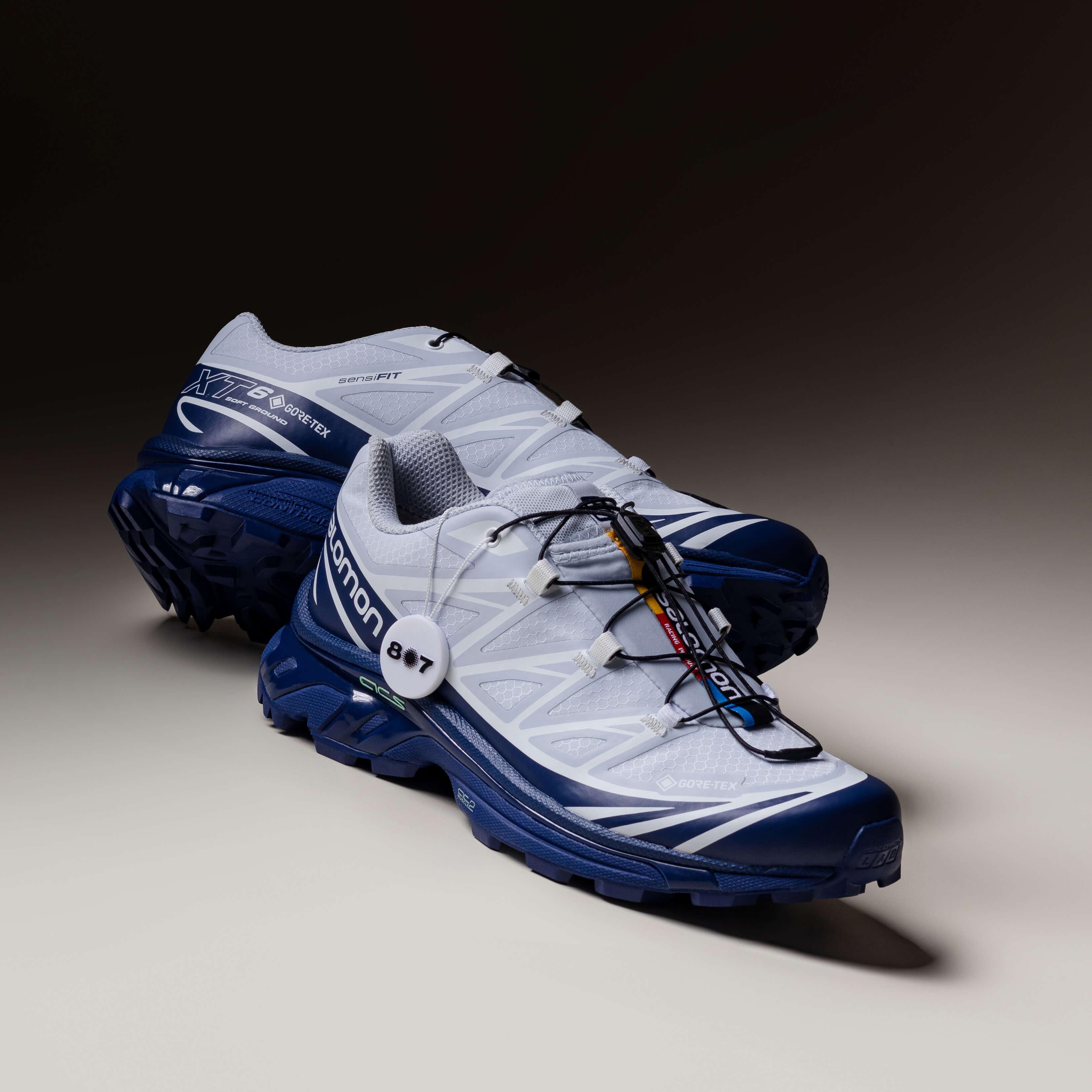 Salomon XT6 Goretex Blue Print Heather White