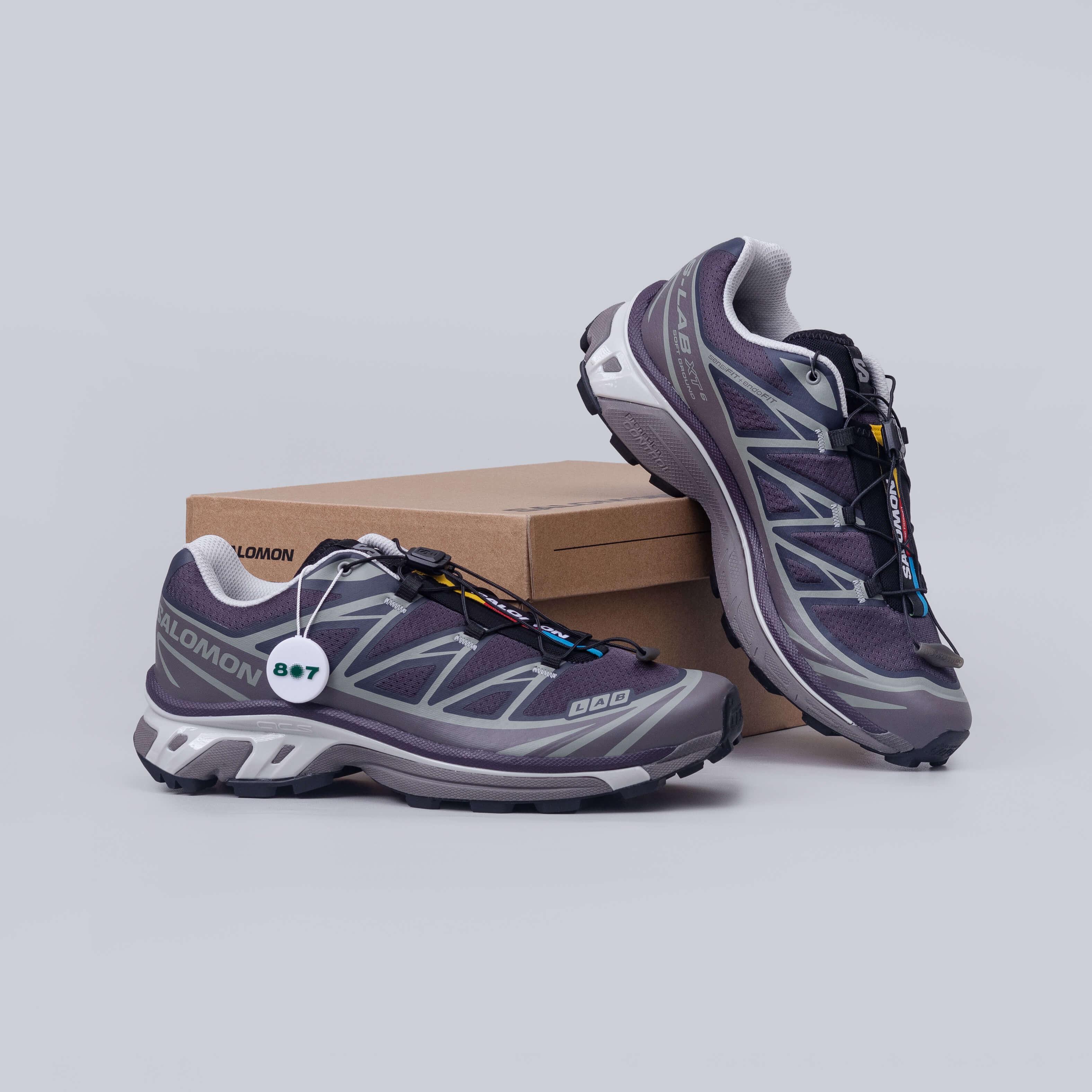 Salomon XT6 Nine Iron Excalibur Plum