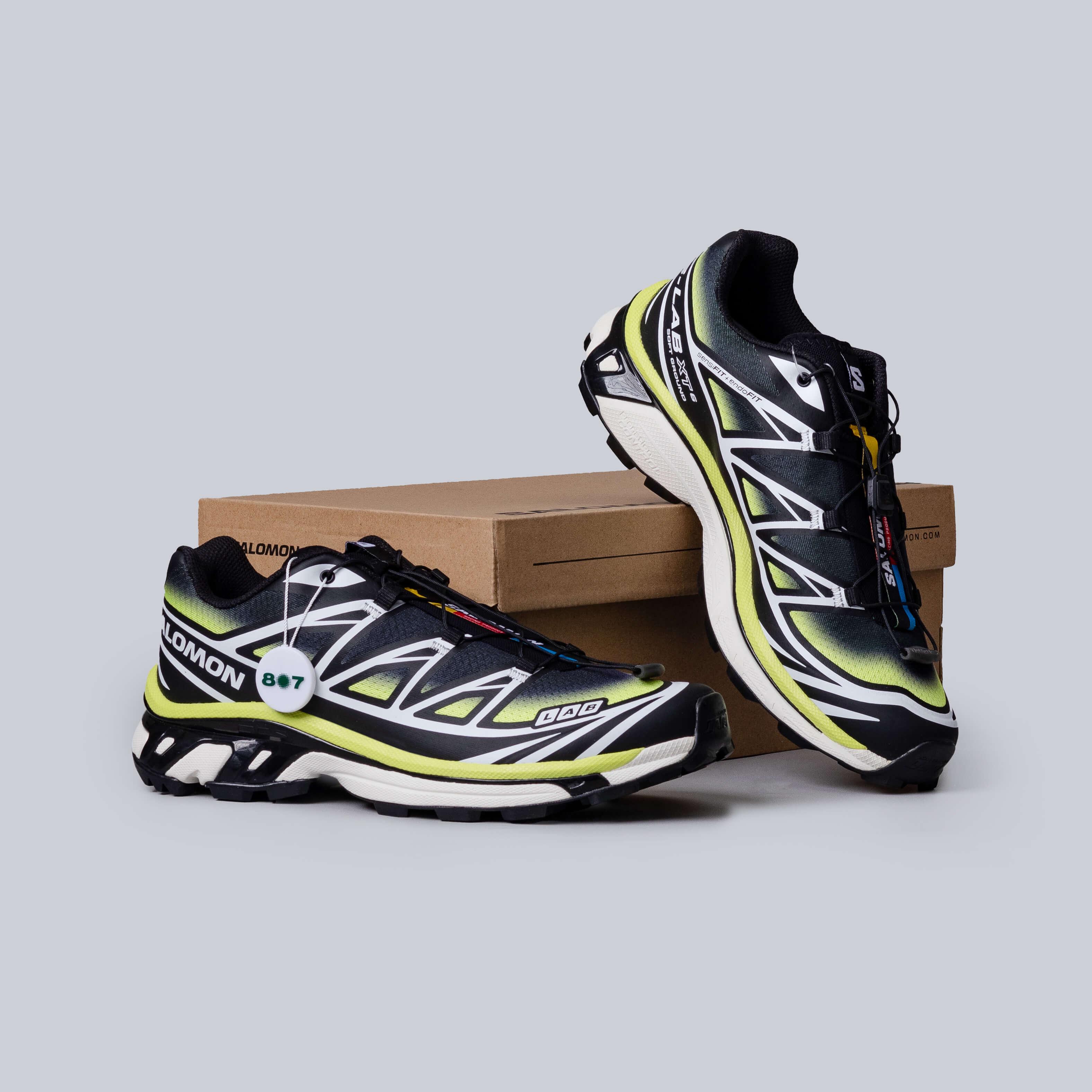 Salomon XT6 Skyline Black Sharp Green