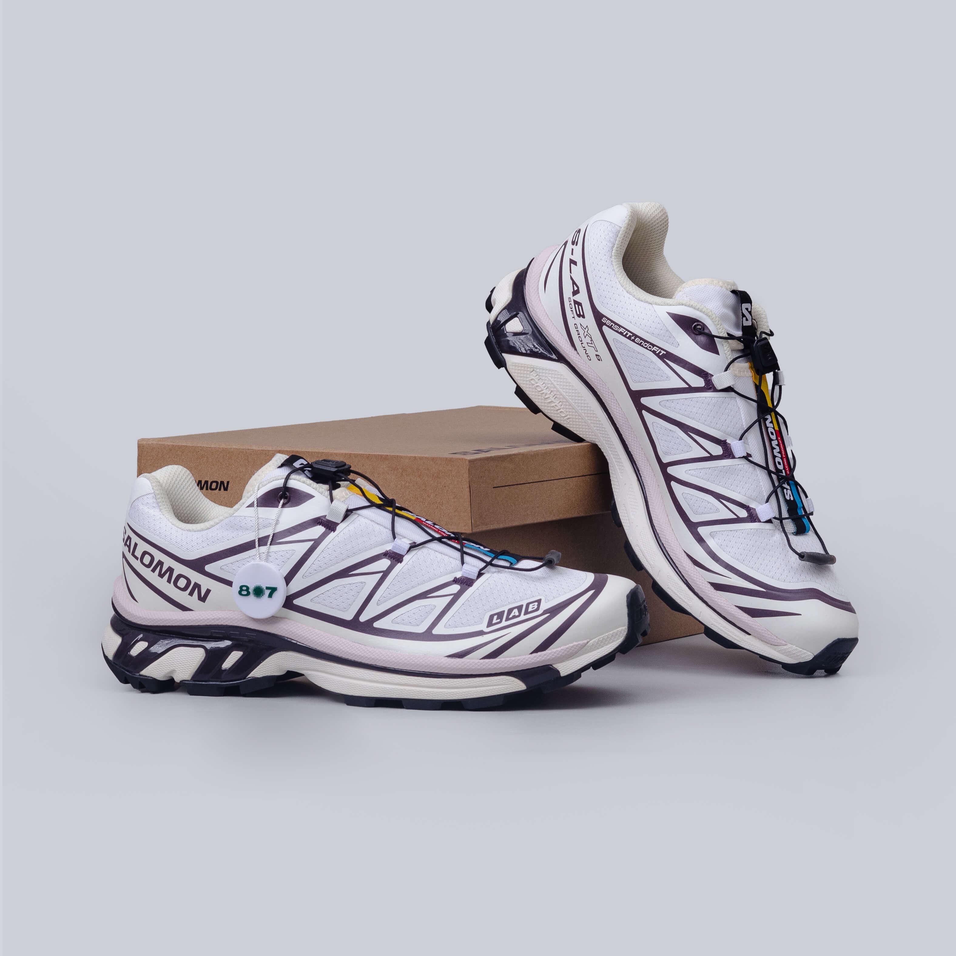 Salomon XT6 White Vanilla Ice Plum