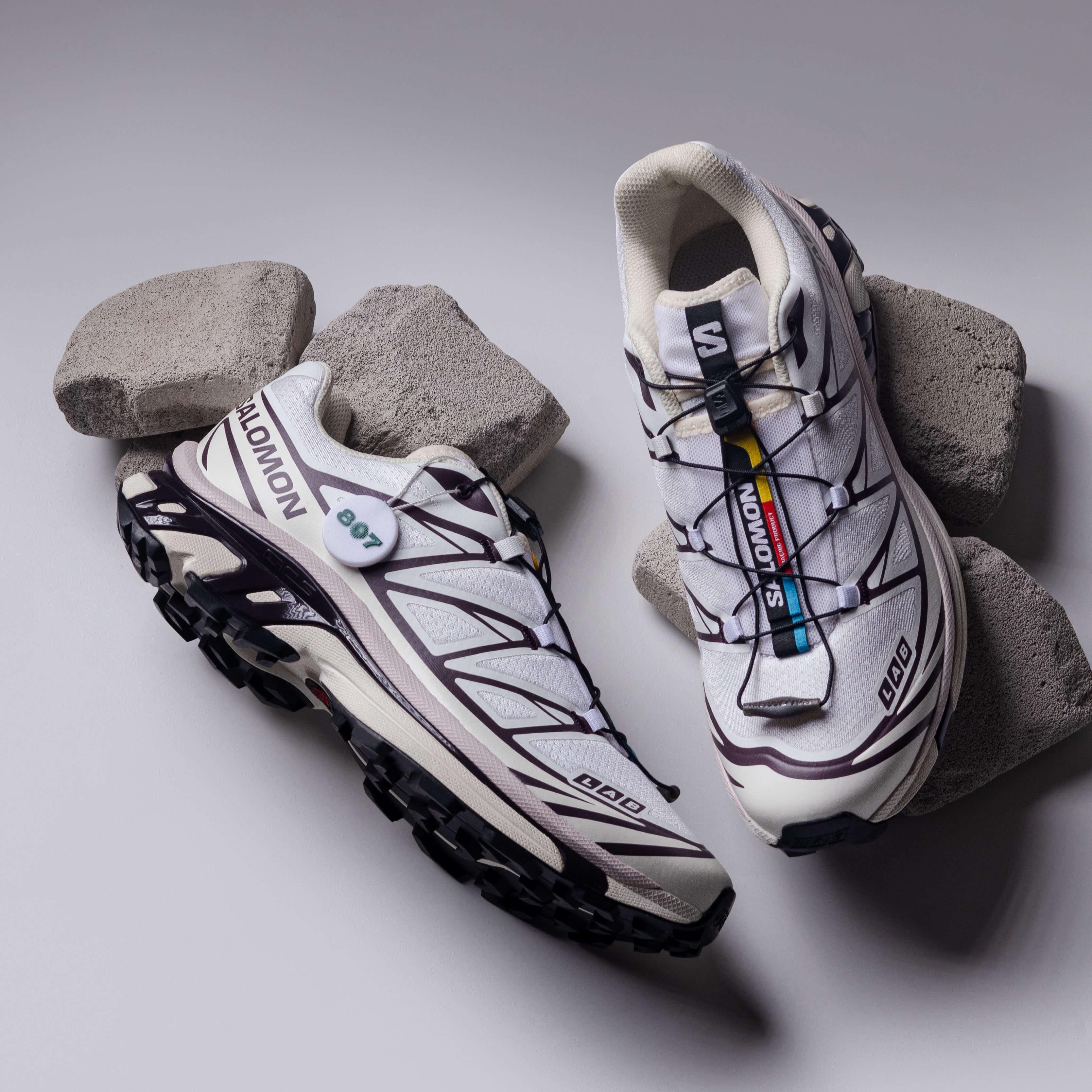 Salomon XT6 White Vanilla Ice Plum