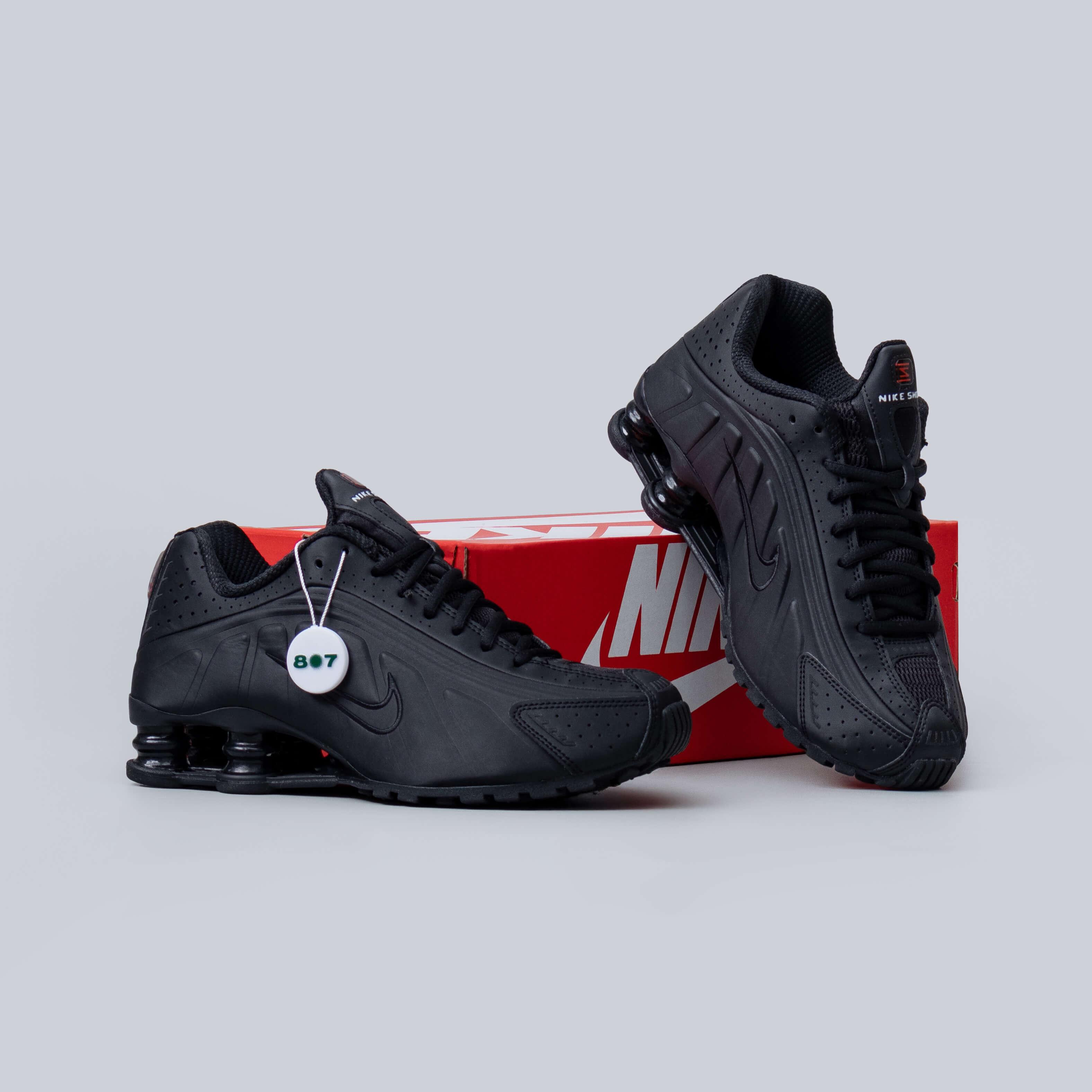Nike Shox R4 Black Bright Crimson