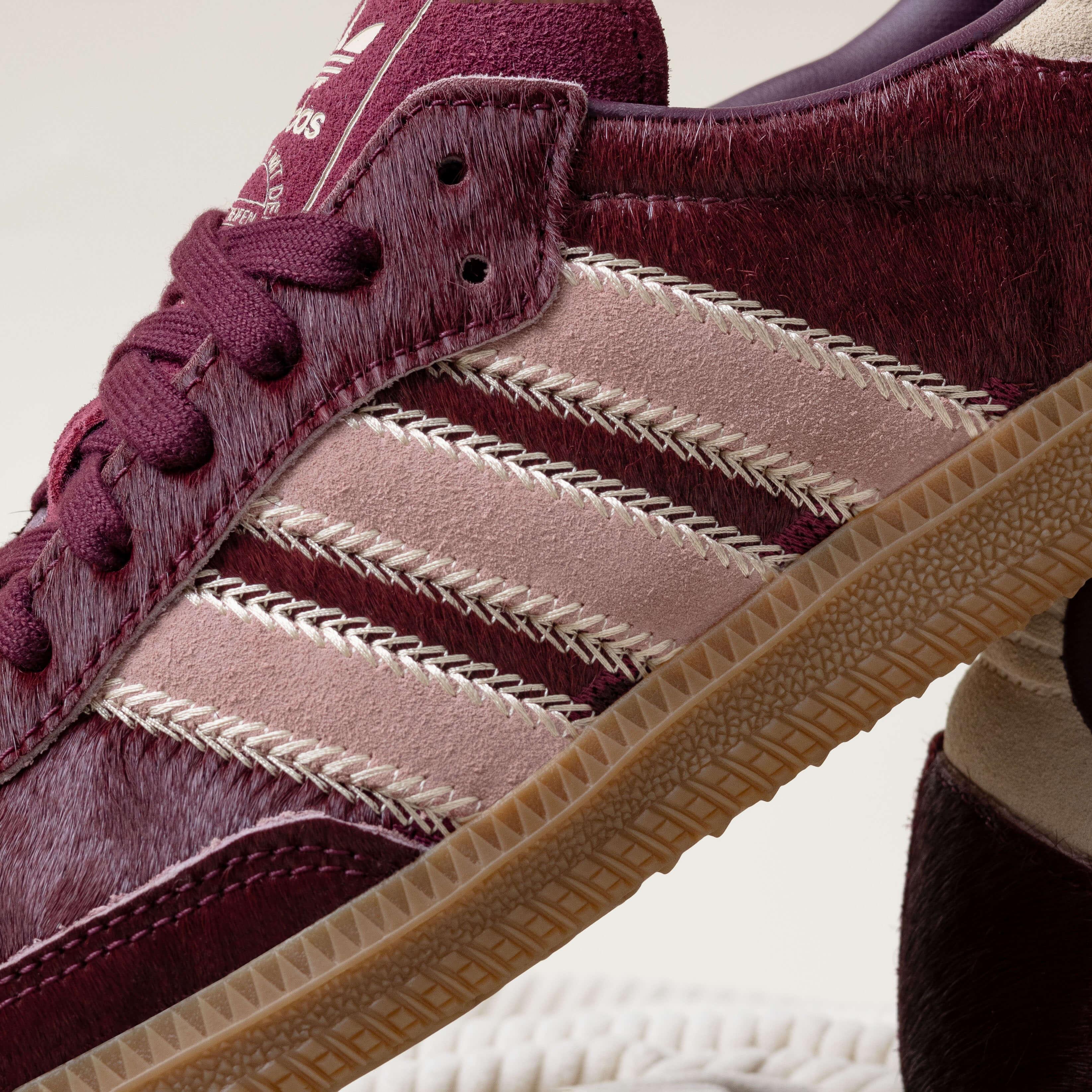 Adidas Samba OG Maroon Sand Strata Pony