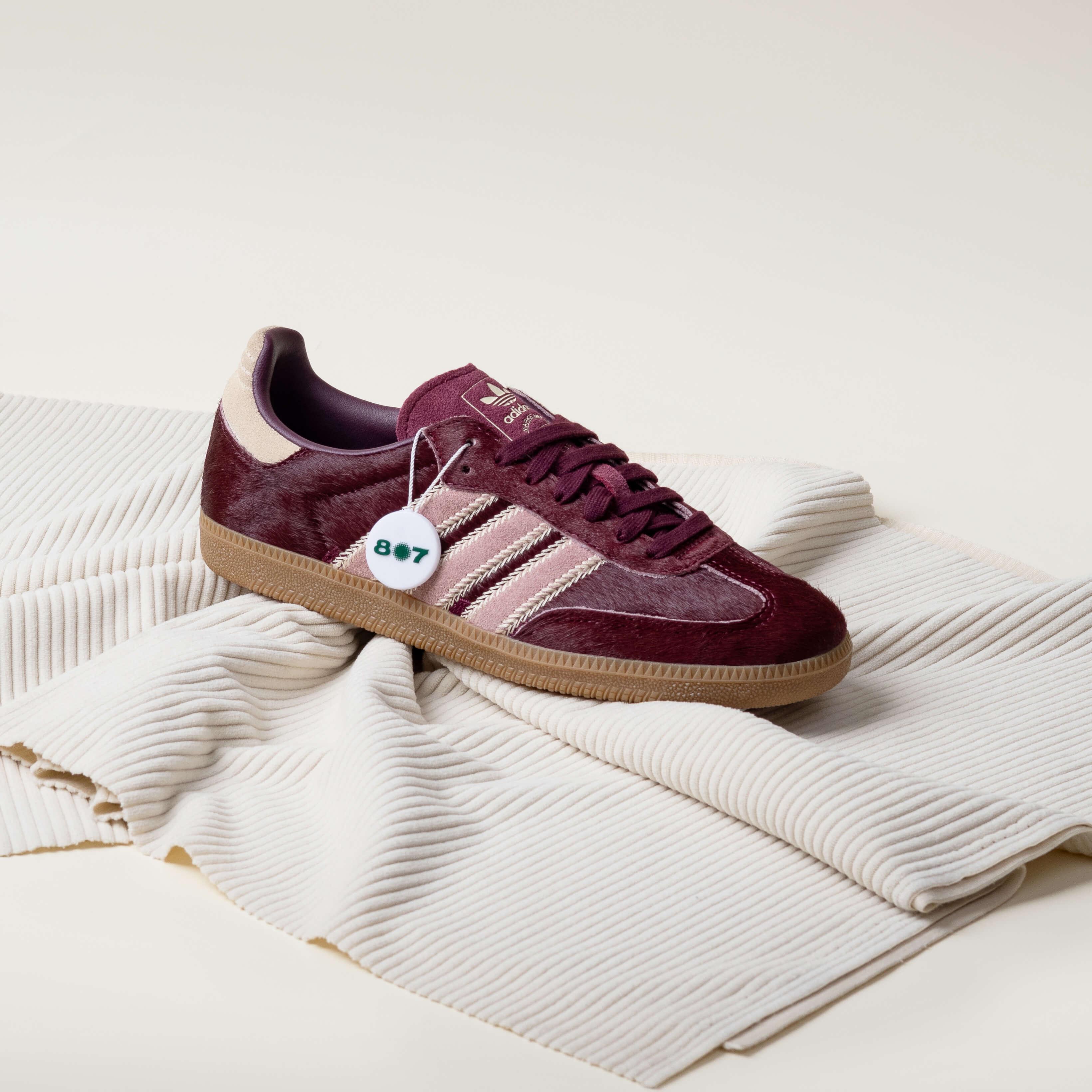 Adidas Samba OG Maroon Sand Strata Pony