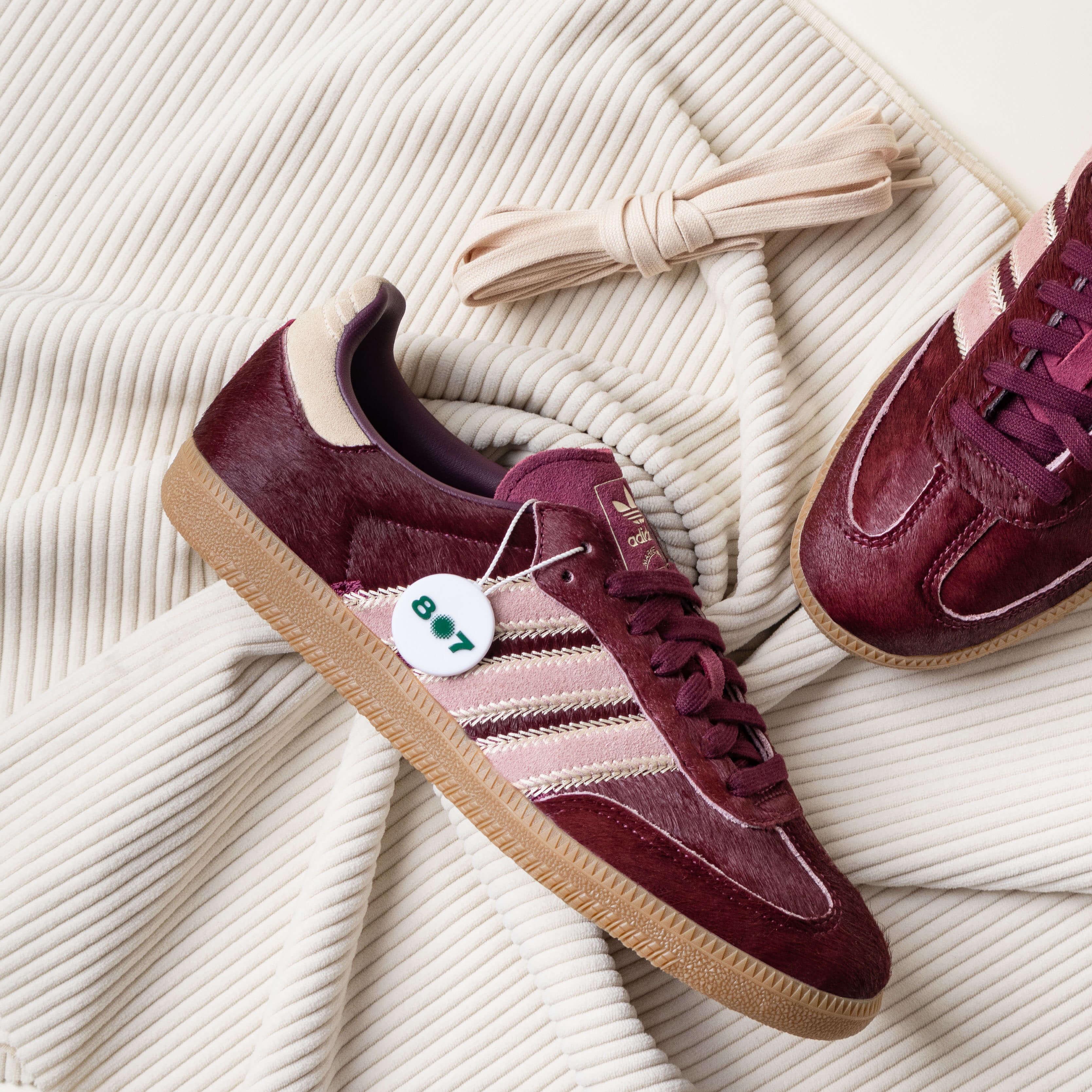 Adidas Samba OG Maroon Sand Strata Pony