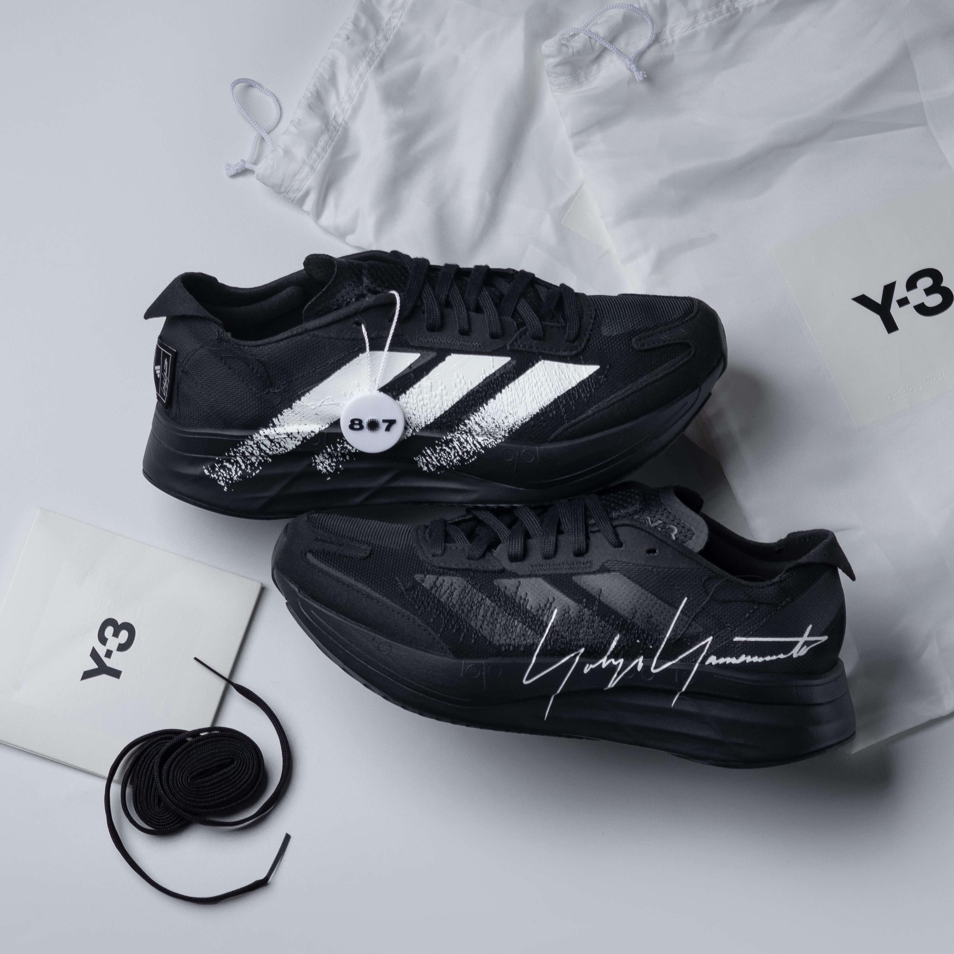 Adidas Y3 Adizero Boston 11 Black White