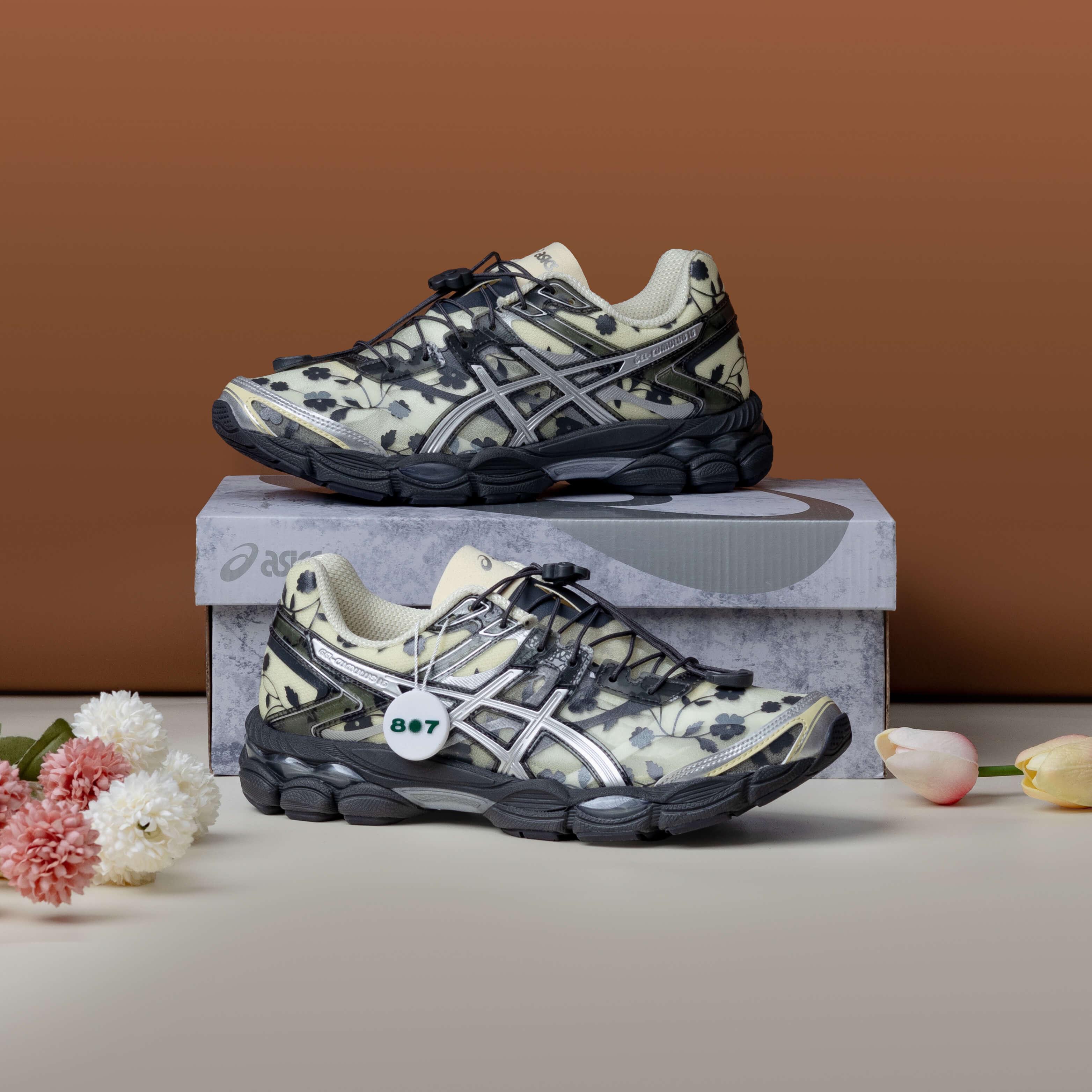 Asics Gel Cumulus 16 Cecilie Bahnsen Floral Pack Ivory Black