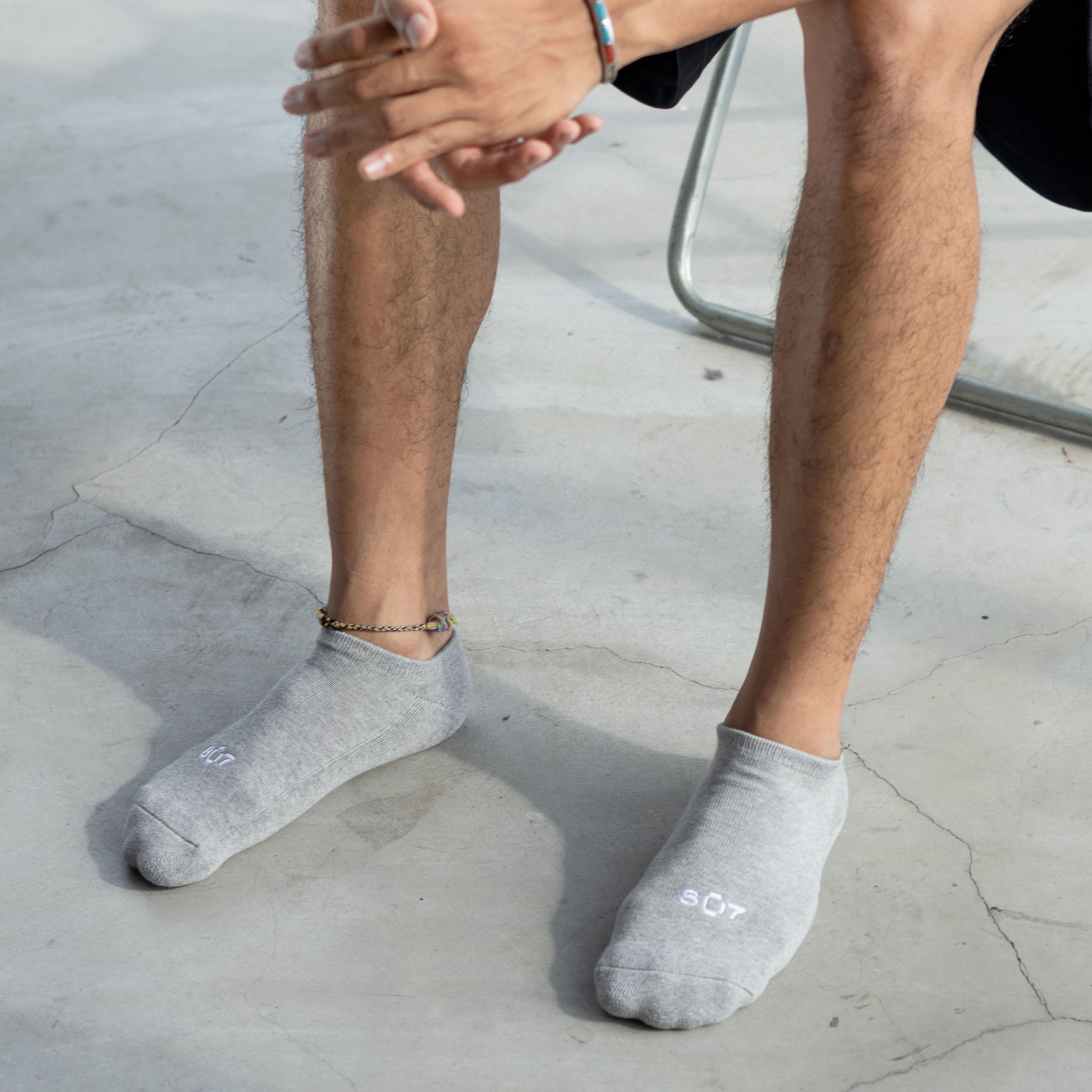 807GARAGE / 807 IDENTITY Hidden Socks Grey White