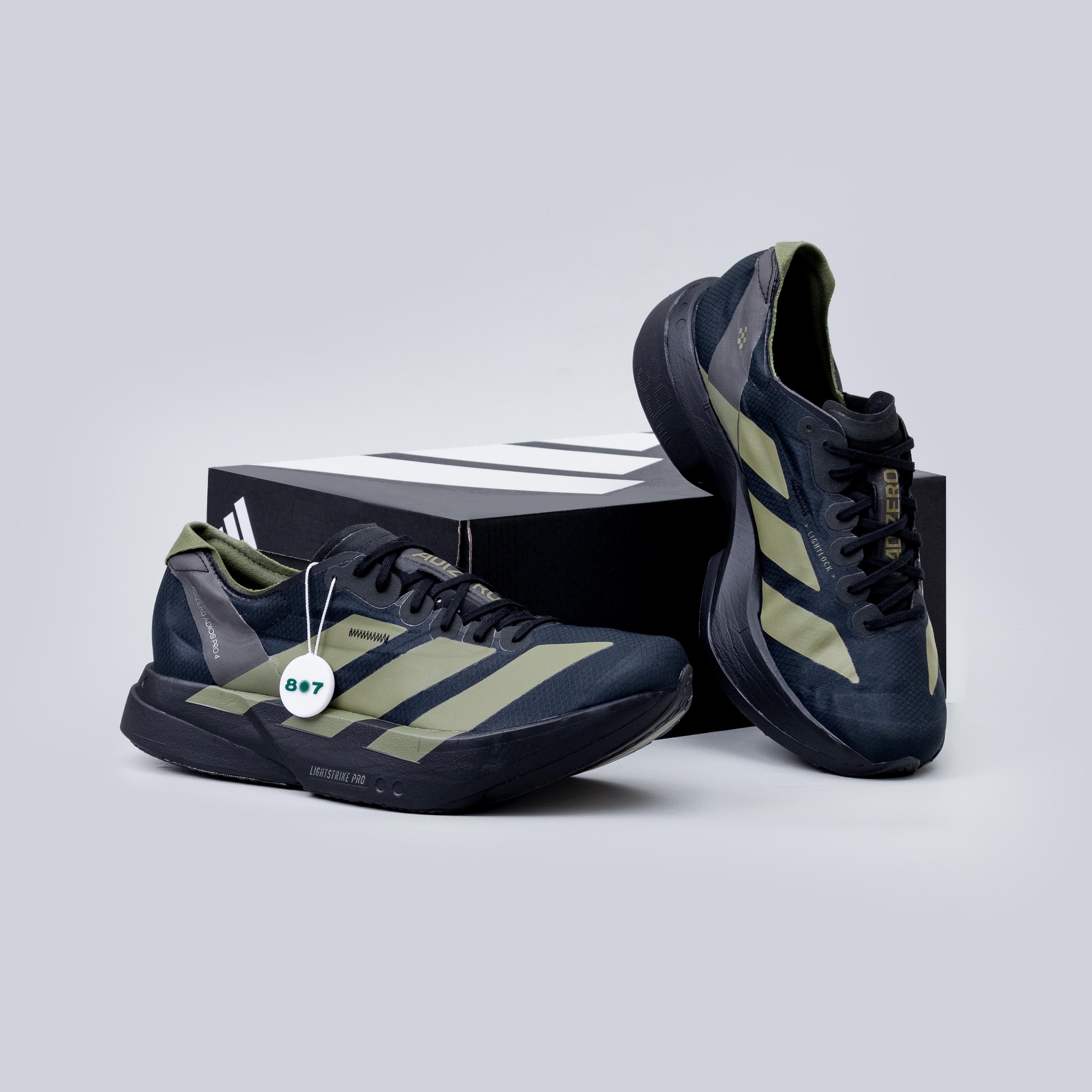 Adidas Adizero Adios Pro 4 Black Focus Olive