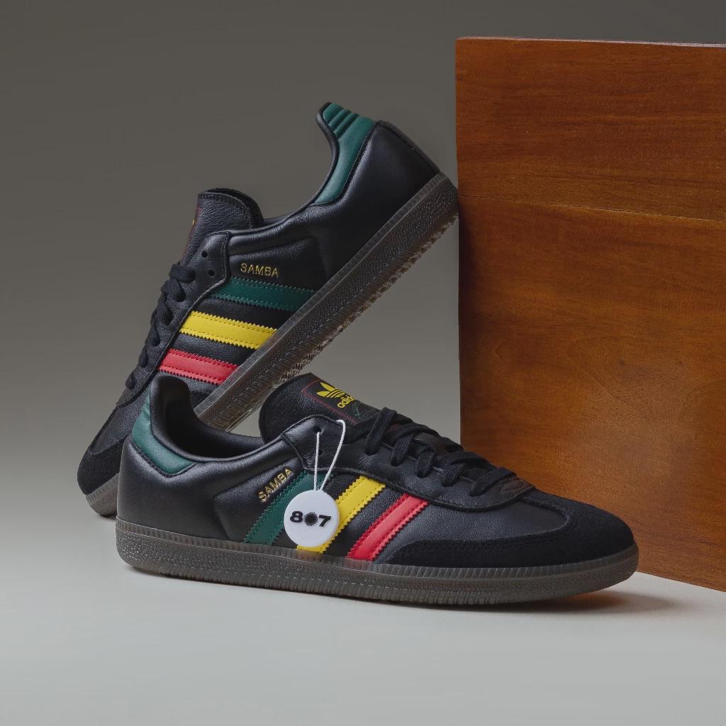 Adidas Samba Red Green Yellow Black