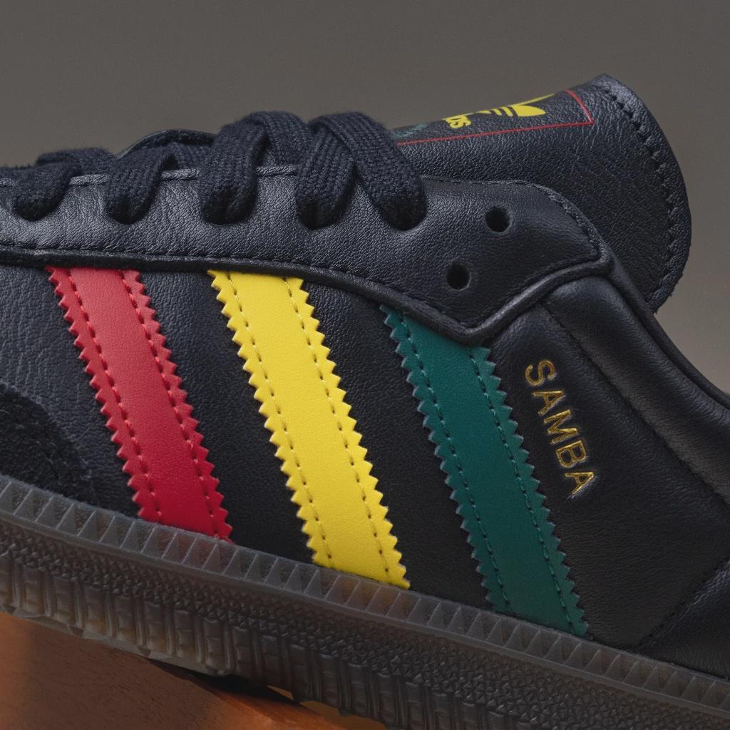 Adidas Samba Red Green Yellow Black
