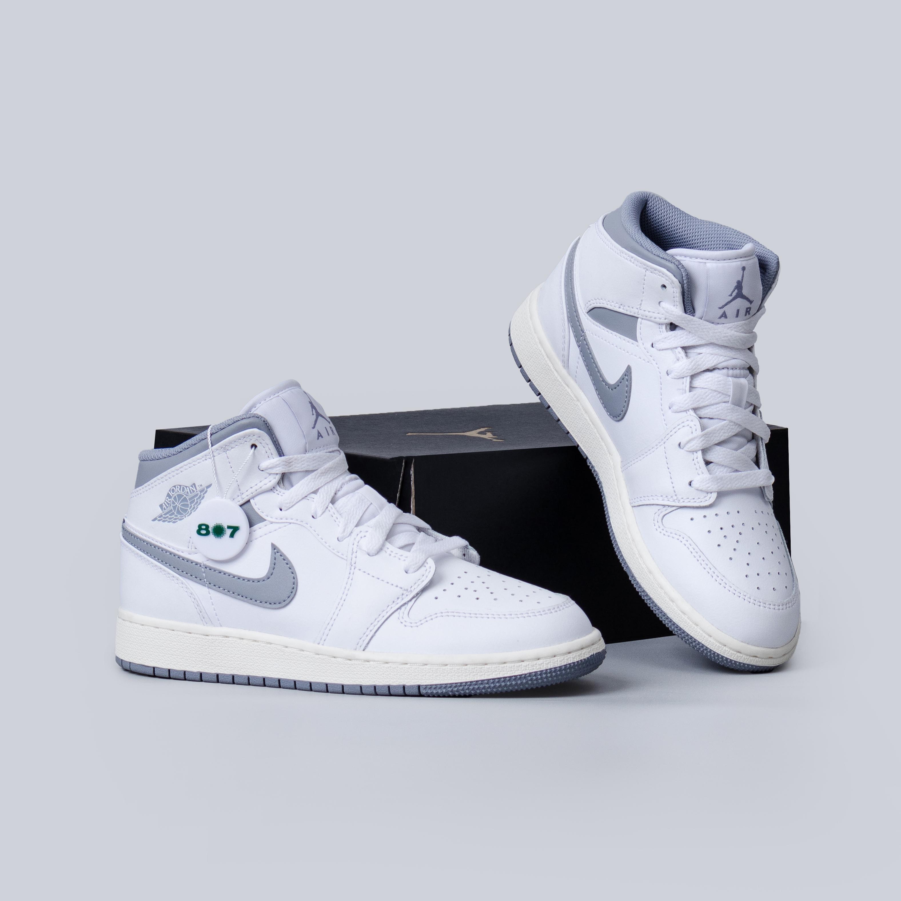 Air Jordan 1 Mid Neutral Grey GS Women