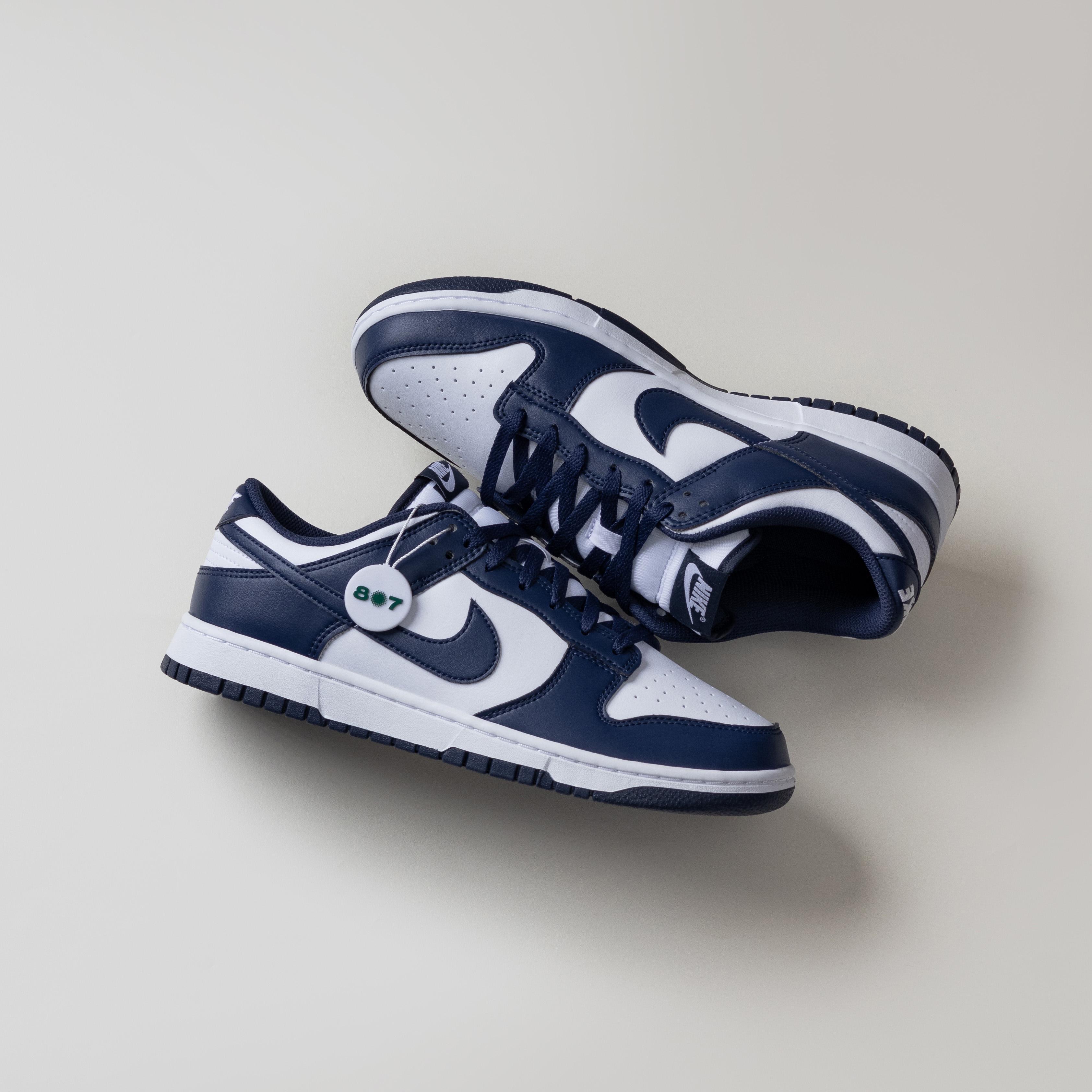 Dunk Low White Midnight Navy