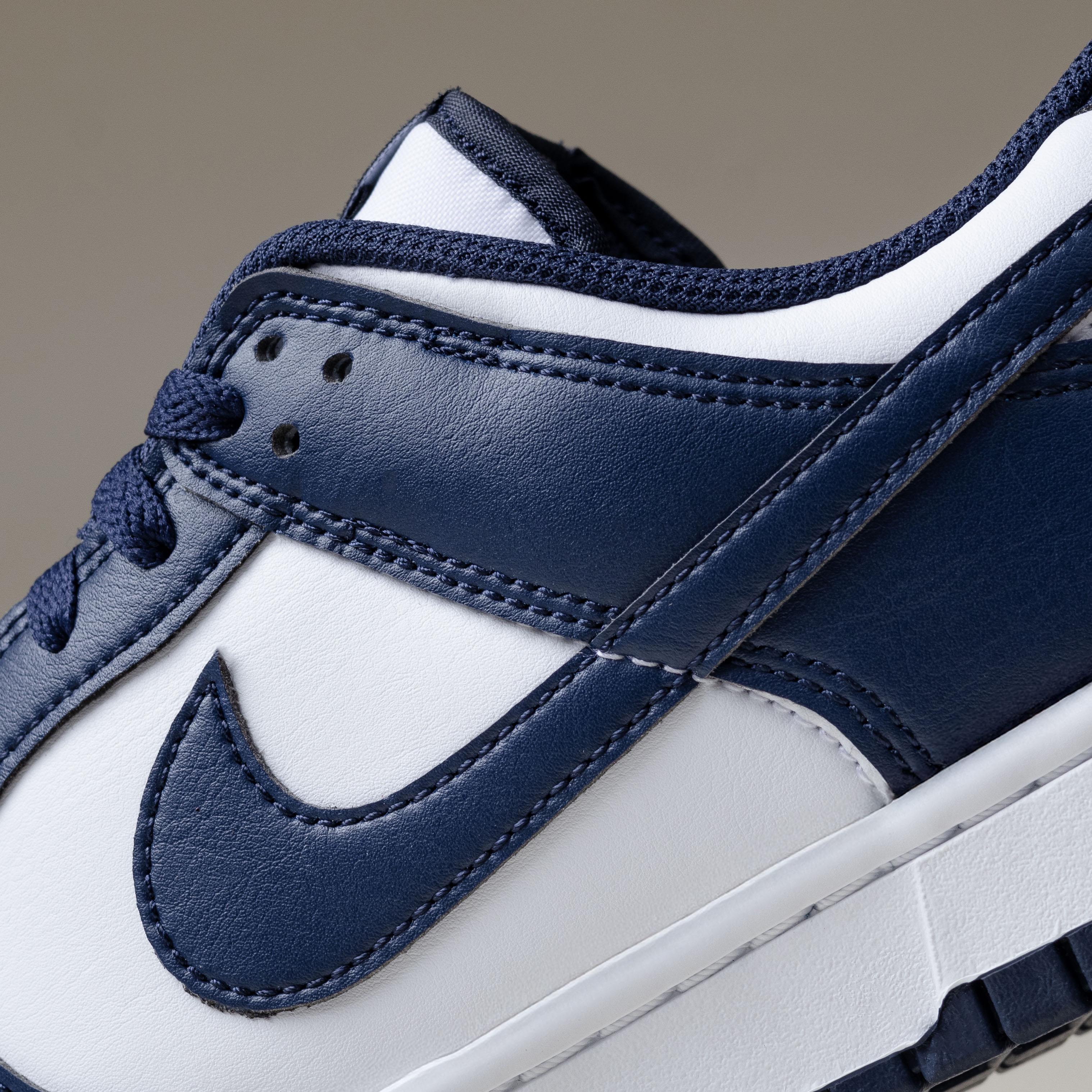 Dunk Low White Midnight Navy