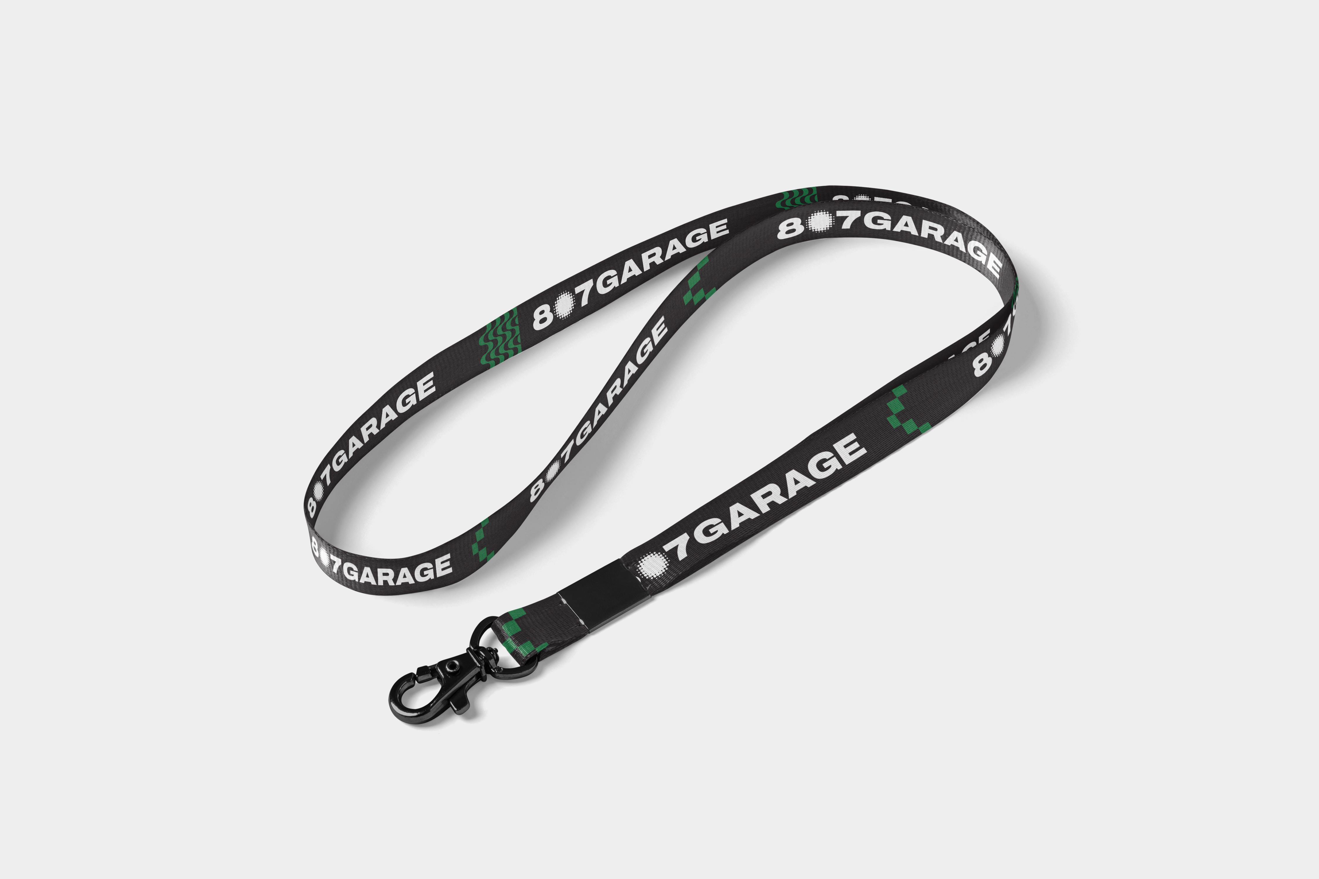 807 Identity Lanyard Black Green New