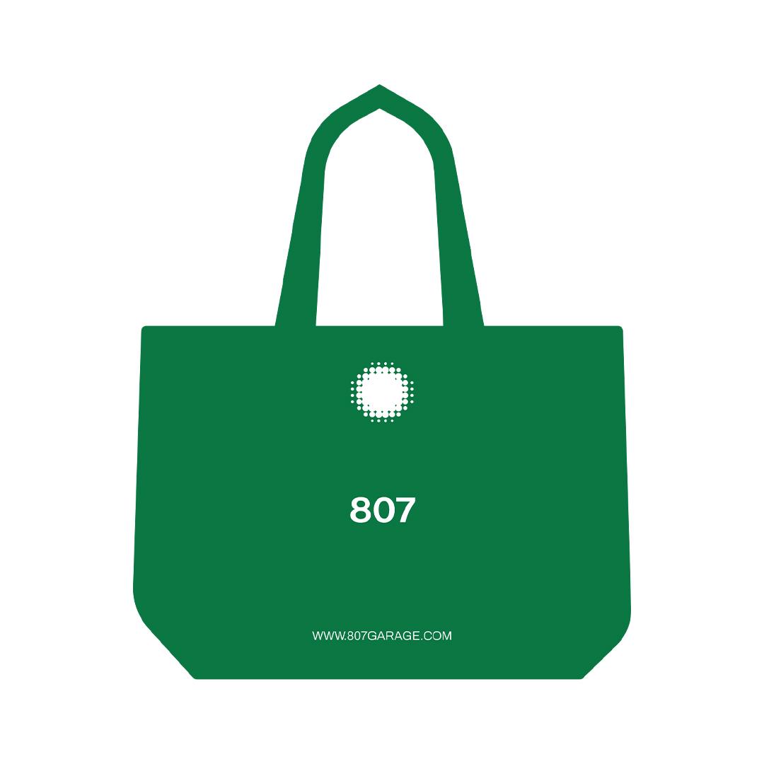 807GARAGE / 807 IDENTITY Tote Bag Green