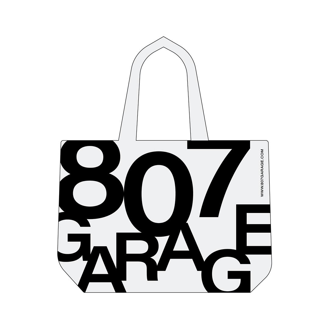 807GARAGE / 807 IDENTITY Tote Bag White