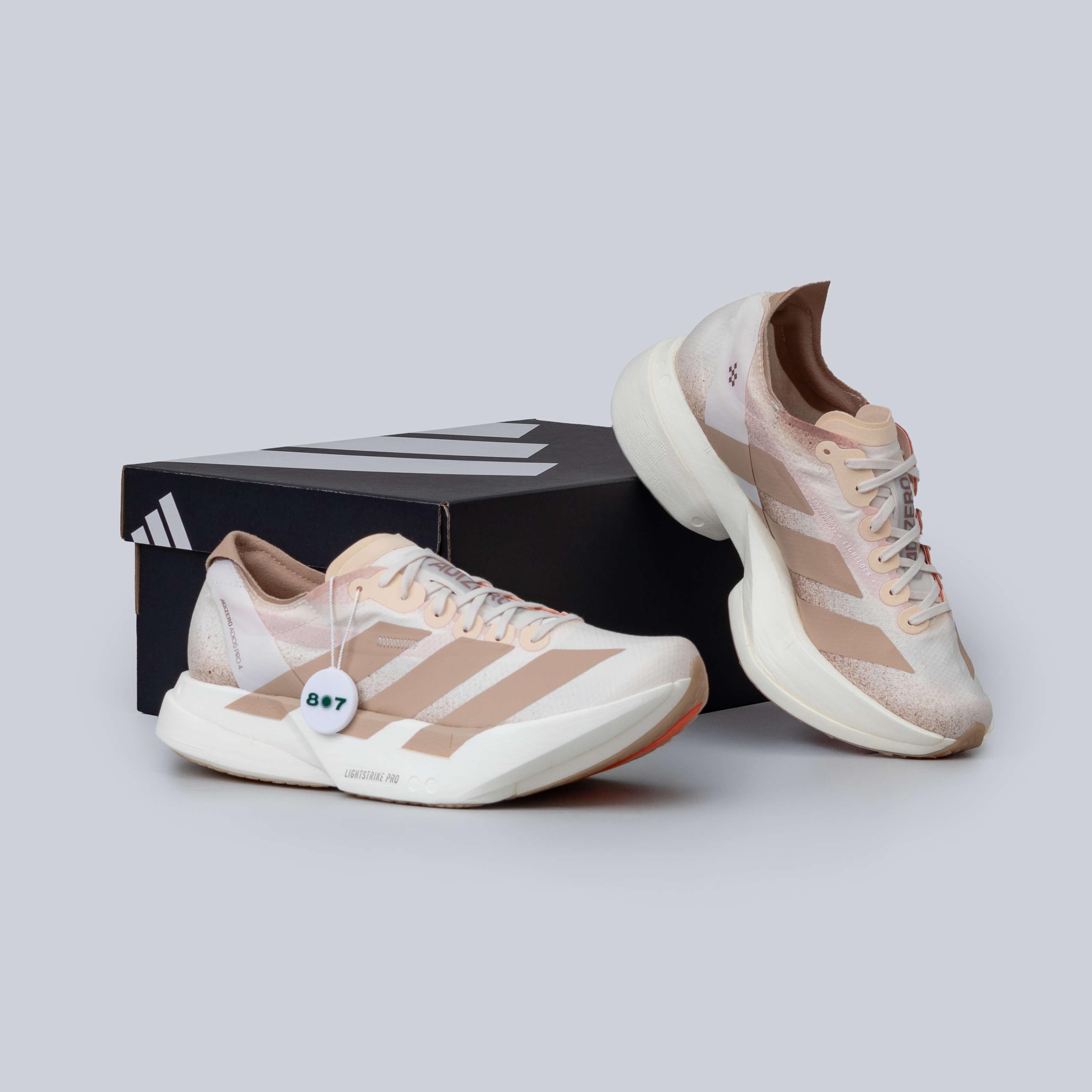 Adidas Adizero Adios Pro 4 Chalk Sandstone