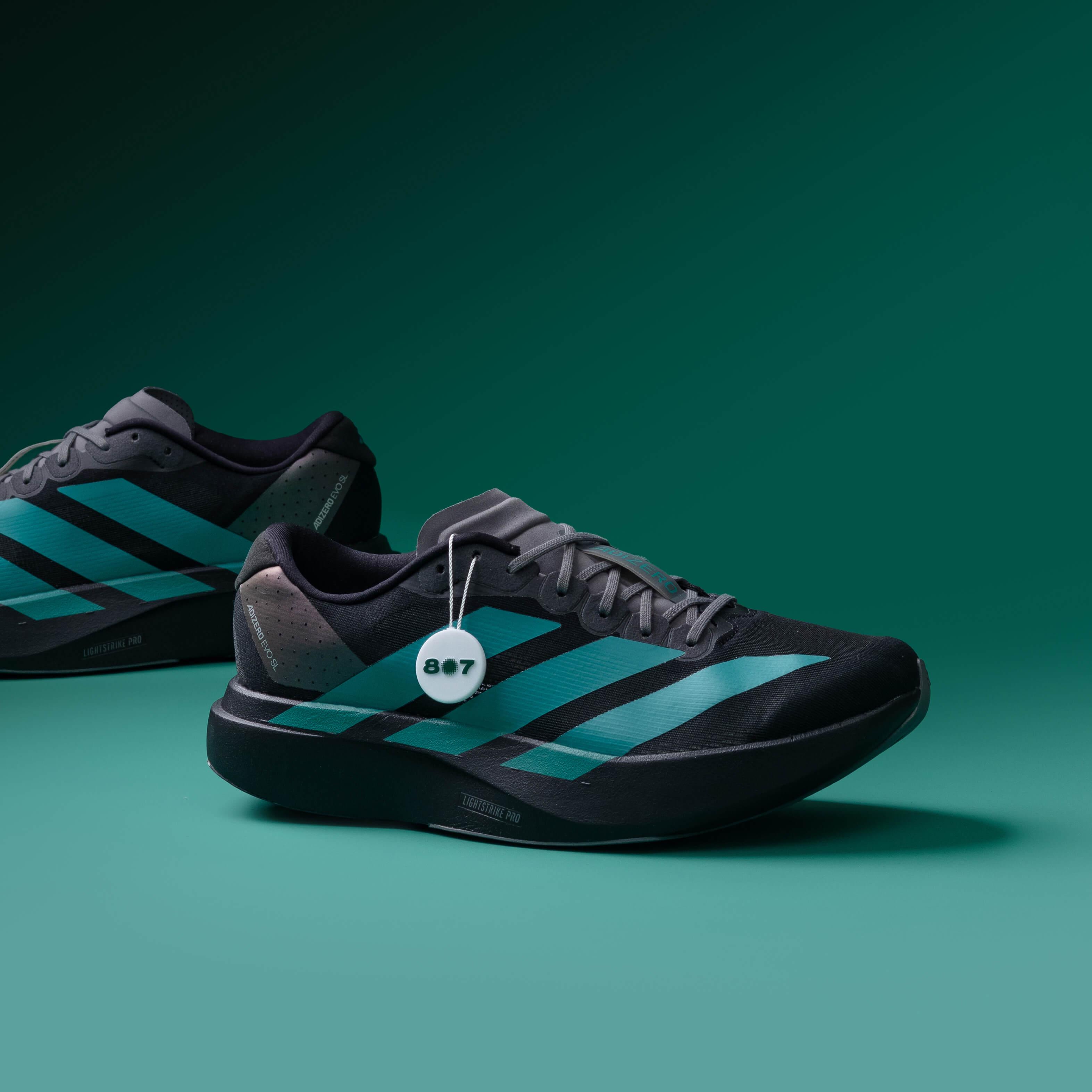 Adidas Adizero Evo SL Black Pure Teal