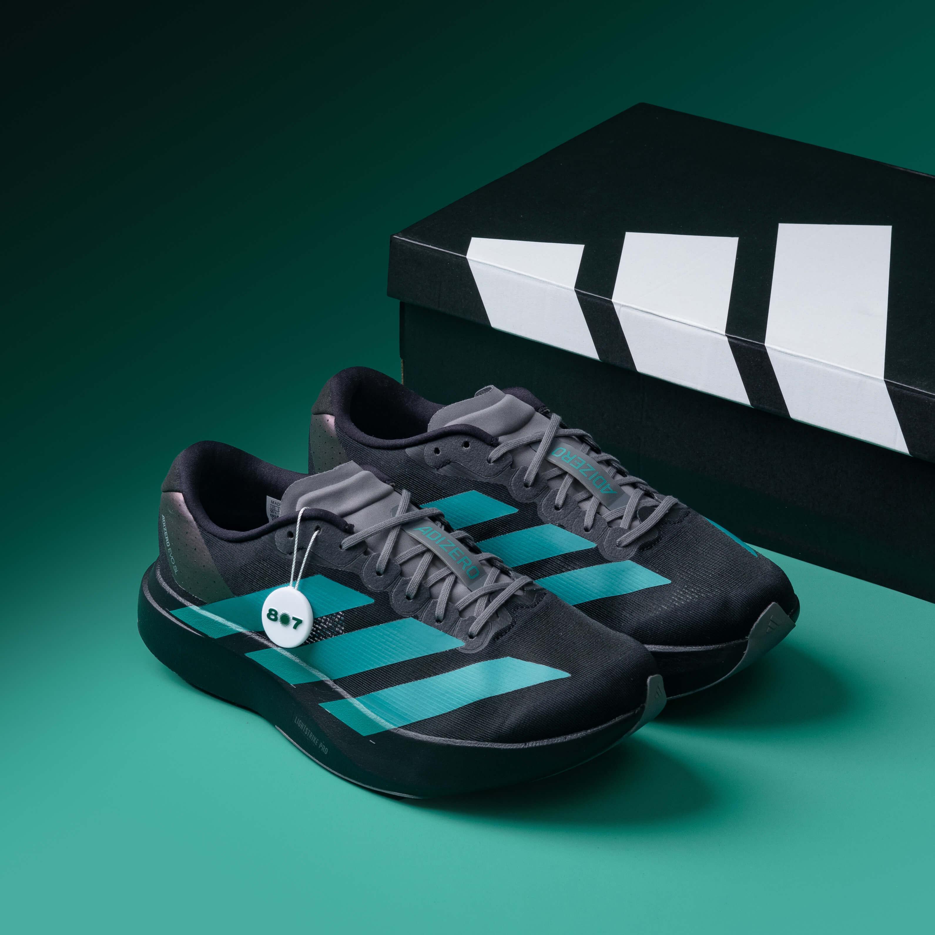 Adidas Adizero Evo SL Black Pure Teal