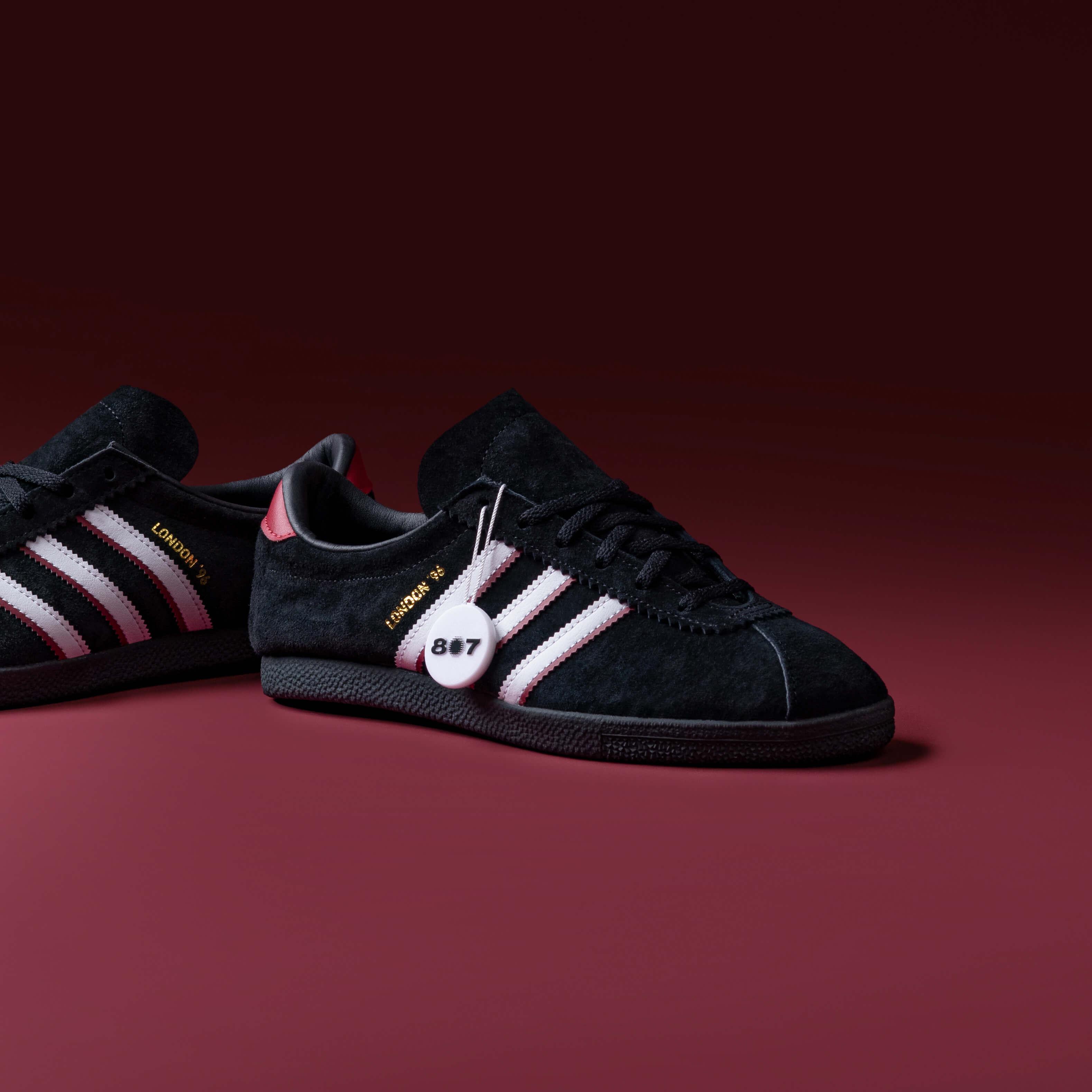 Adidas London 96 Core Black Better Scarlet