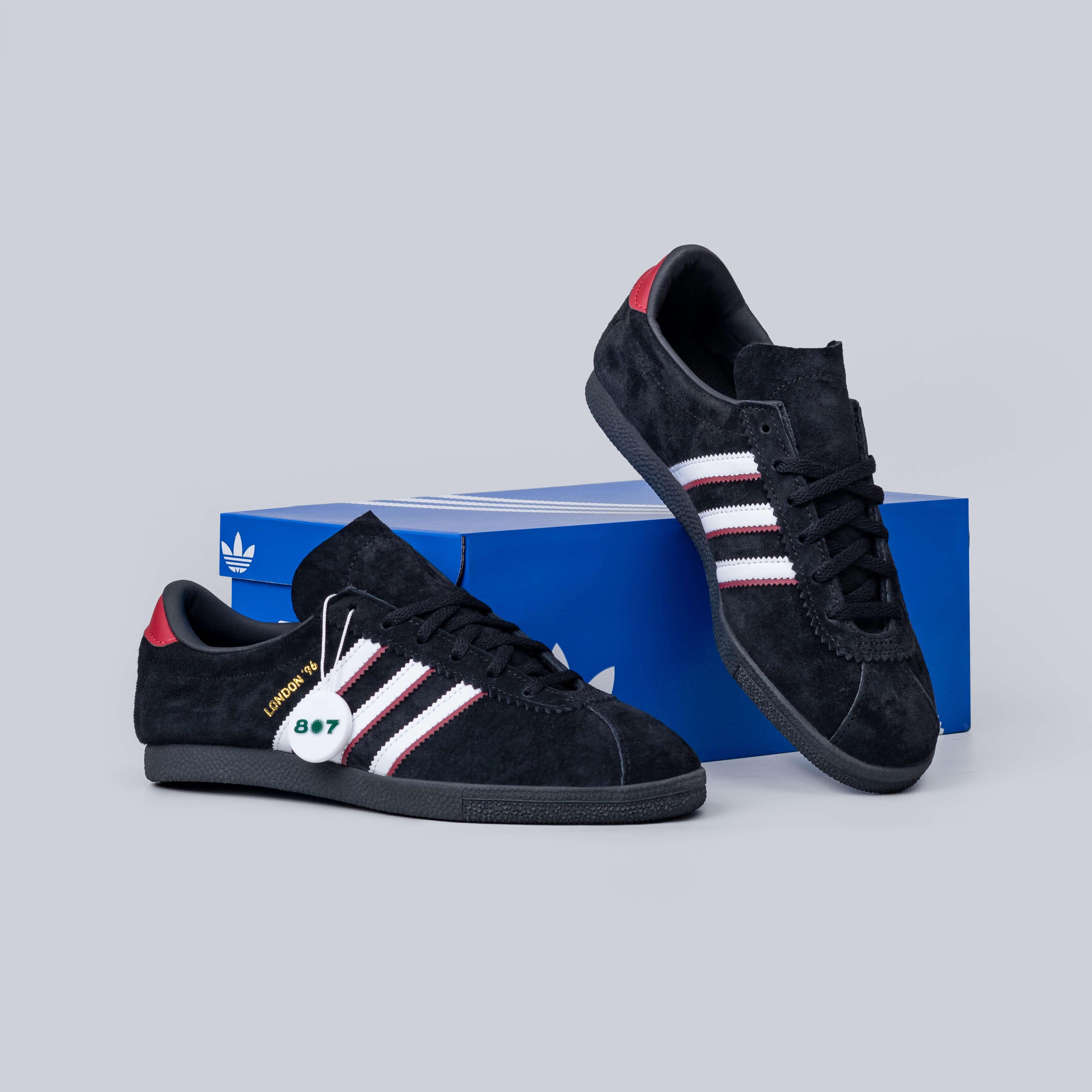 Adidas London 96 Core Black Better Scarlet