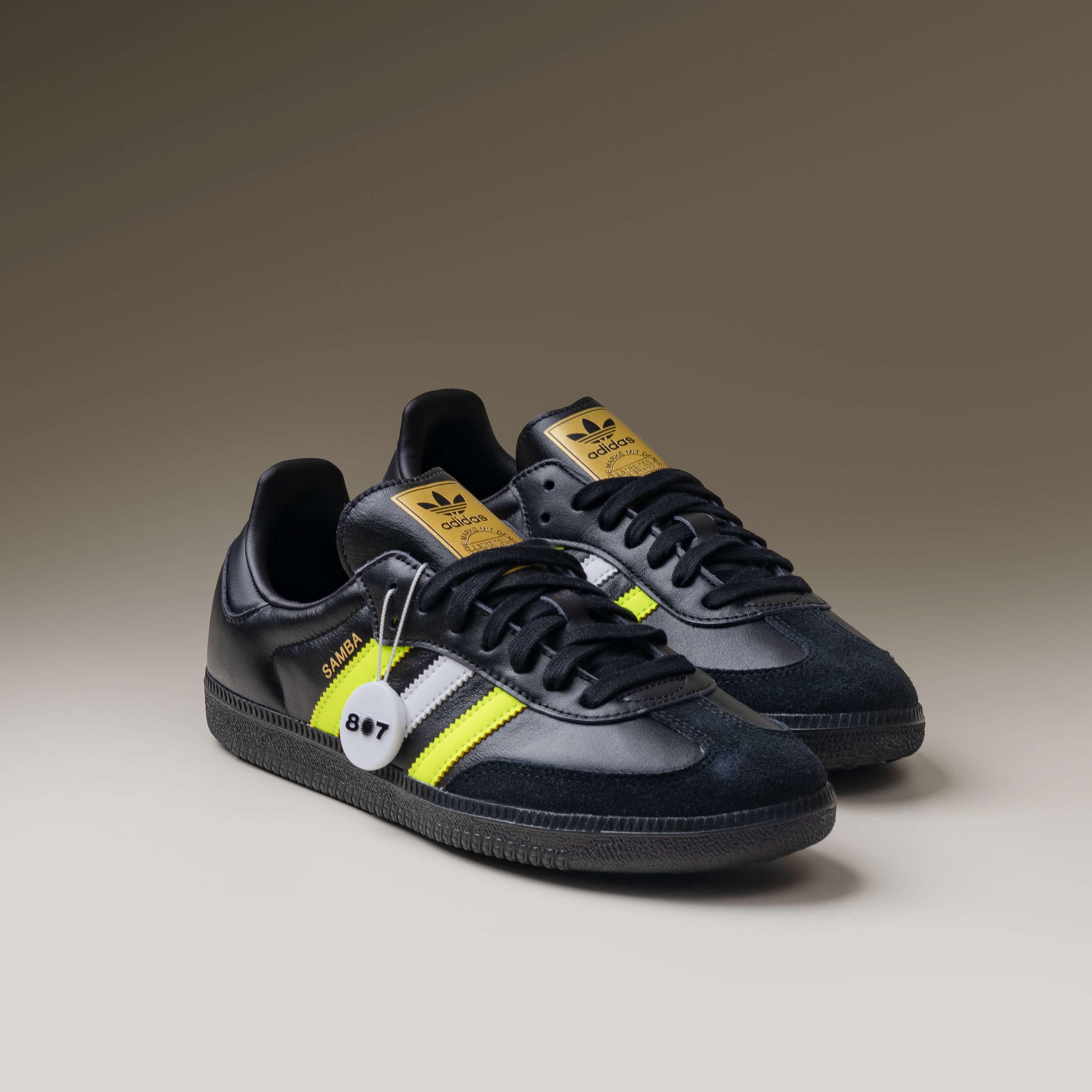 Adidas Samba OG Core Black Solar Yellow