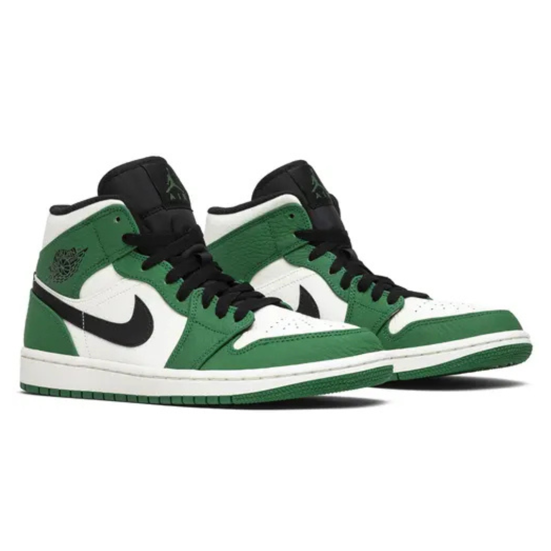 Air Jordan 1 Mid Pine Green White