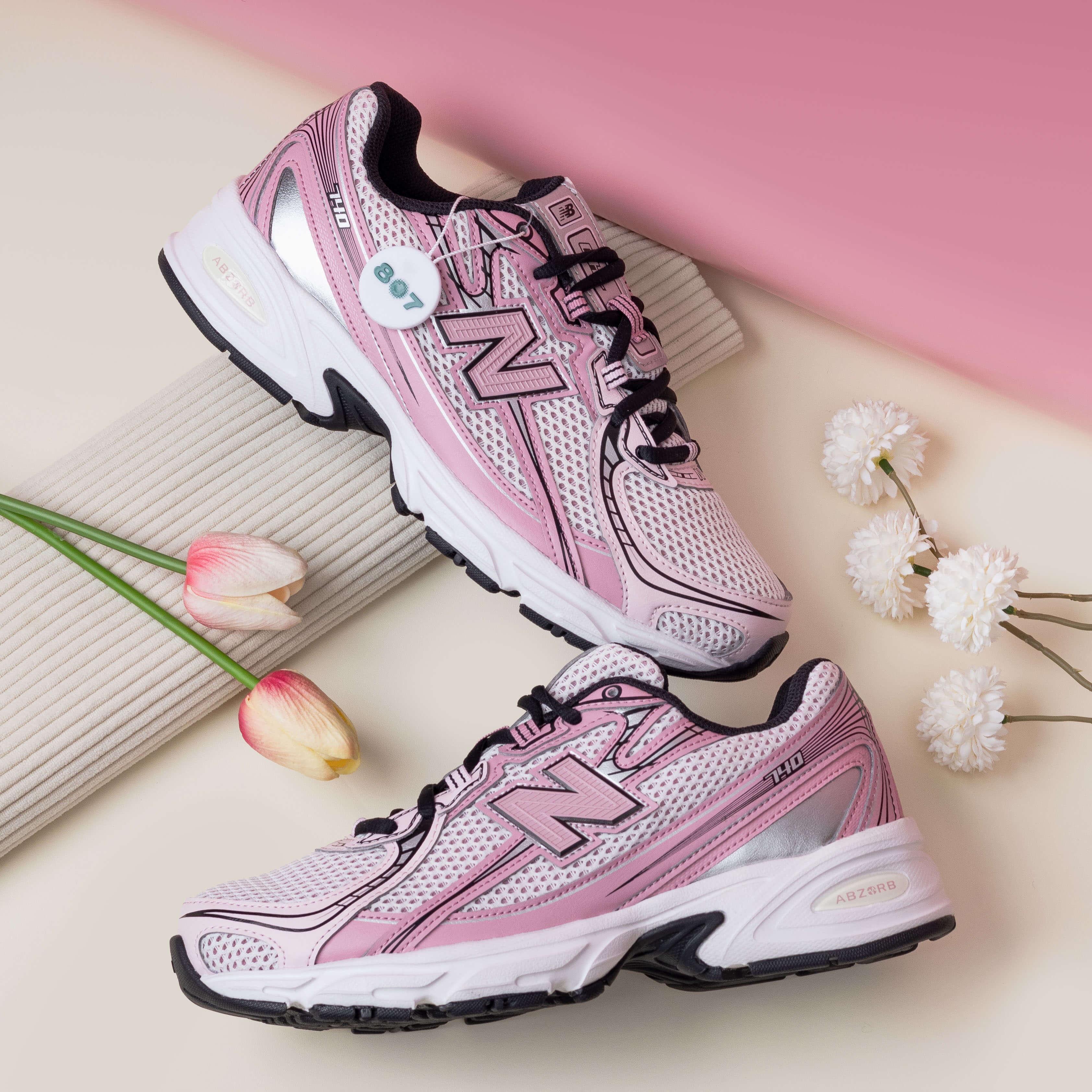 New Balance 740 Washed Burgundy Pink Taffy GS Women
