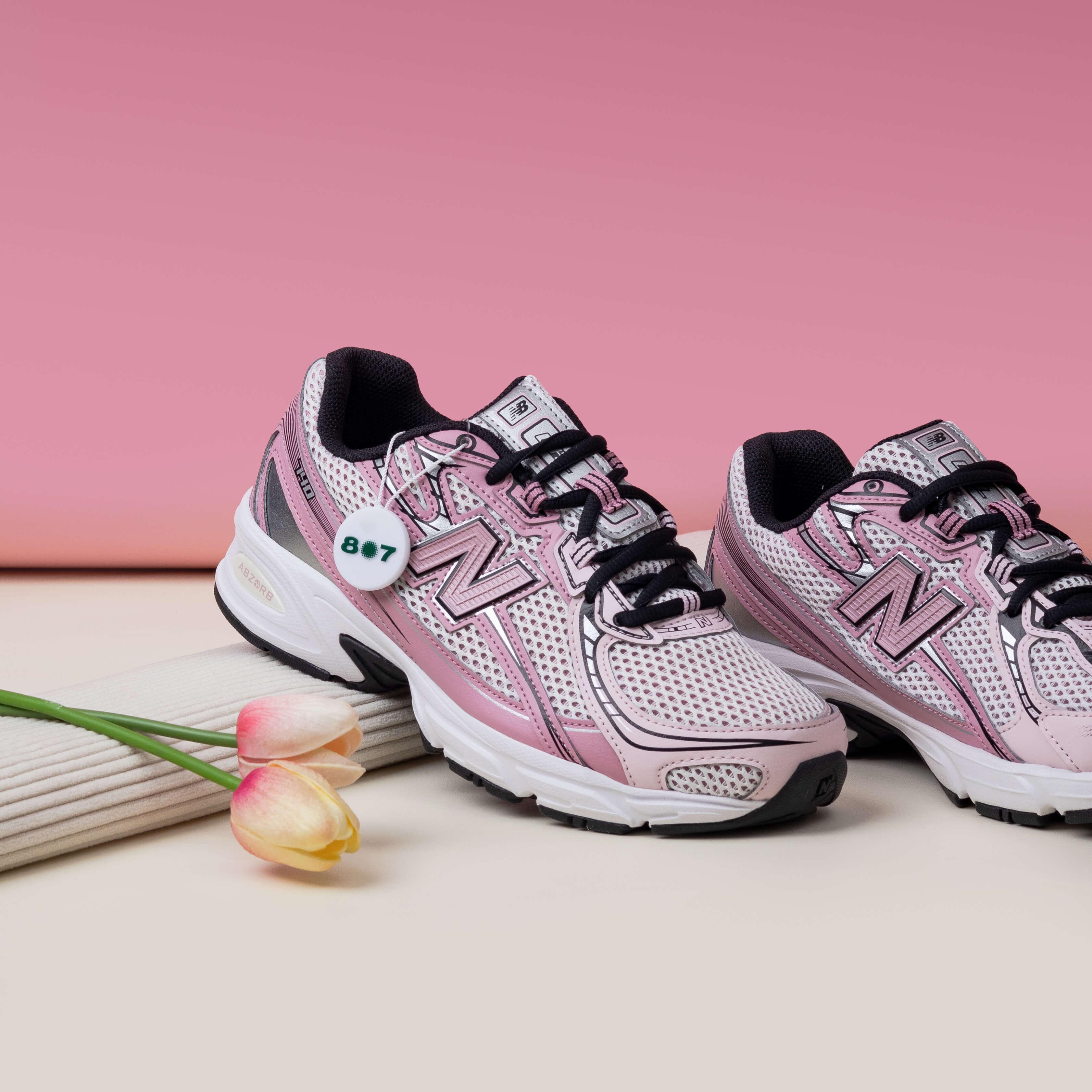 New Balance 740 Washed Burgundy Pink Taffy GS Women